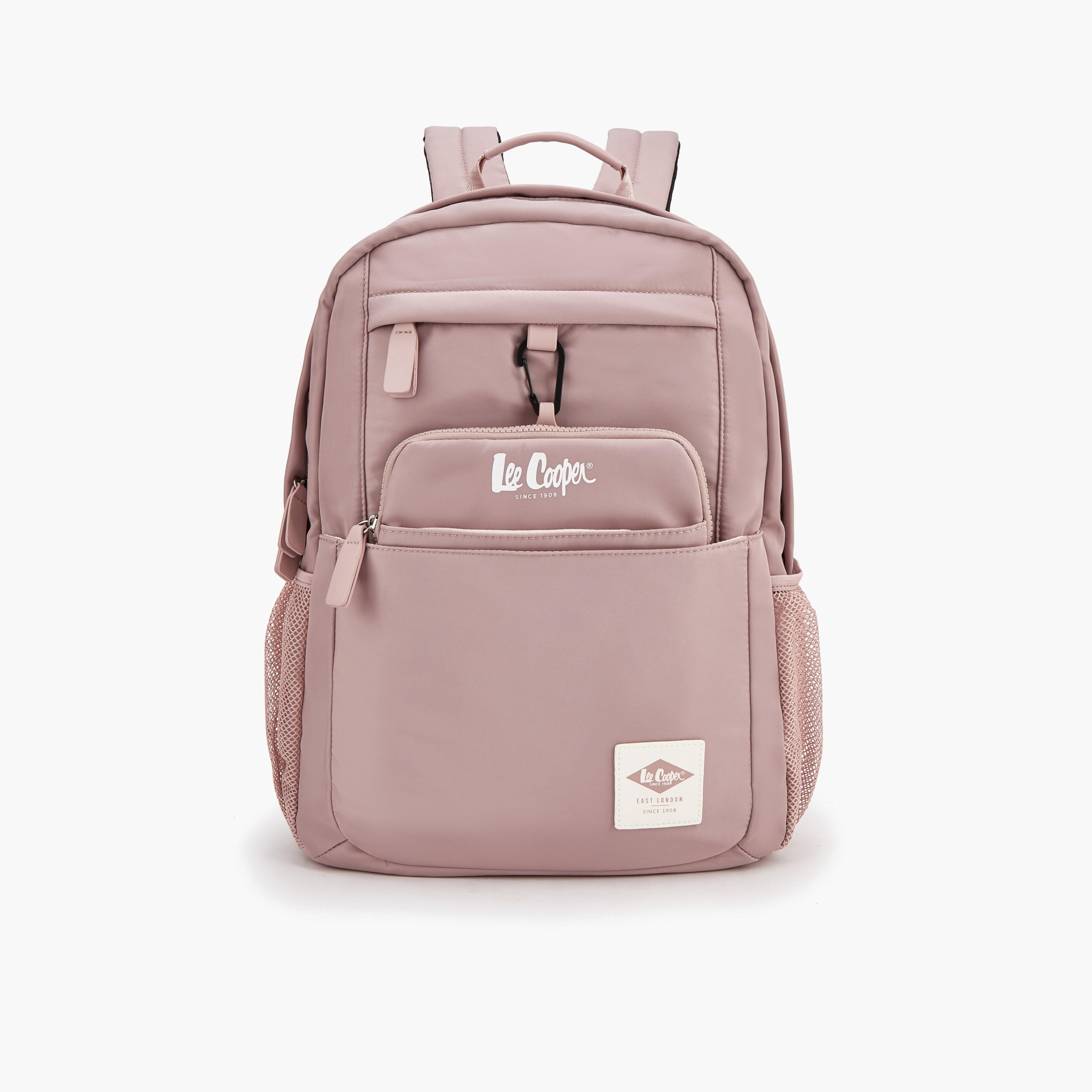 Lee Cooper Logo Backpack with Padded Straps-women-bagsandwallets-backpacks-image-1
