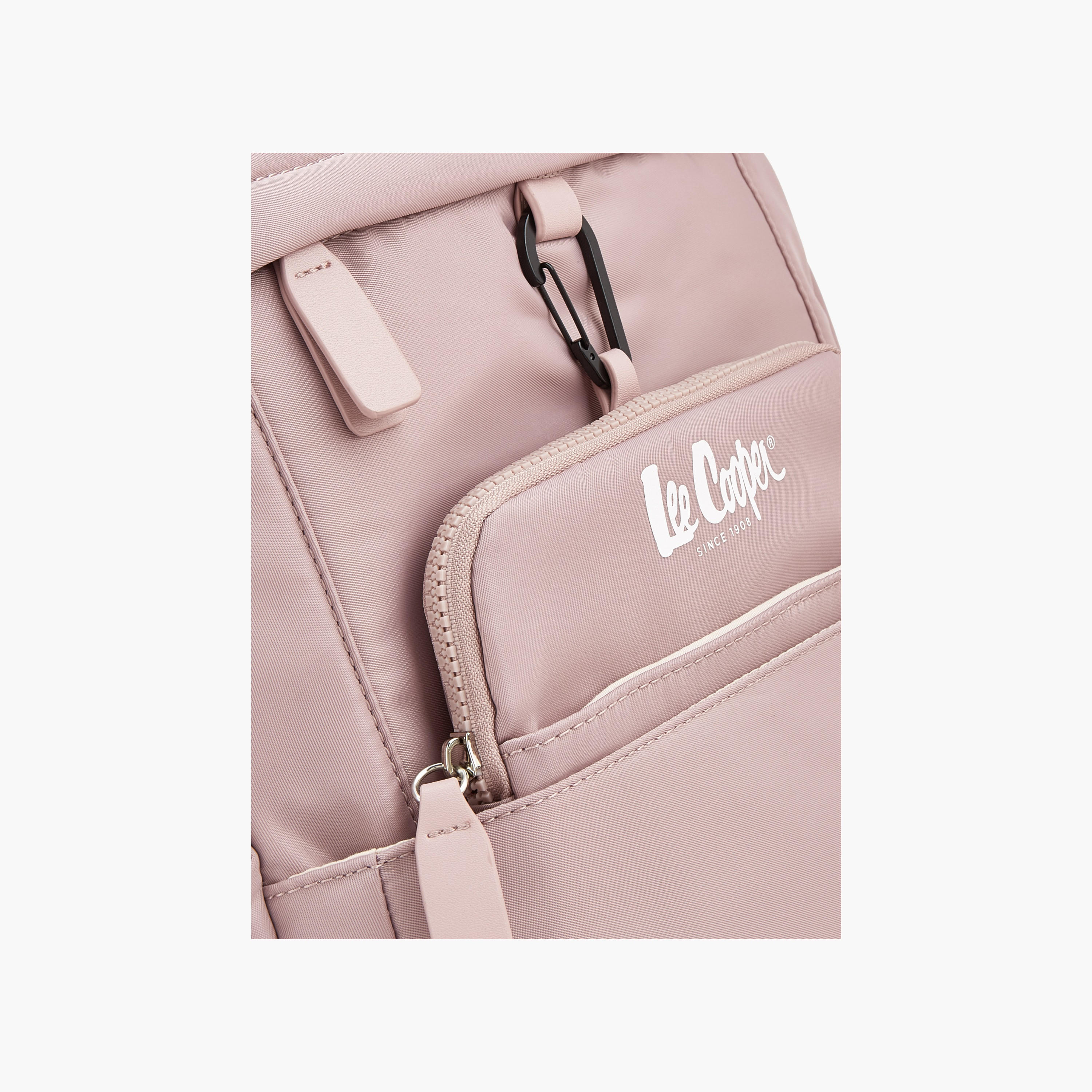 Lee Cooper Logo Backpack with Padded Straps-women-bagsandwallets-backpacks-image-4