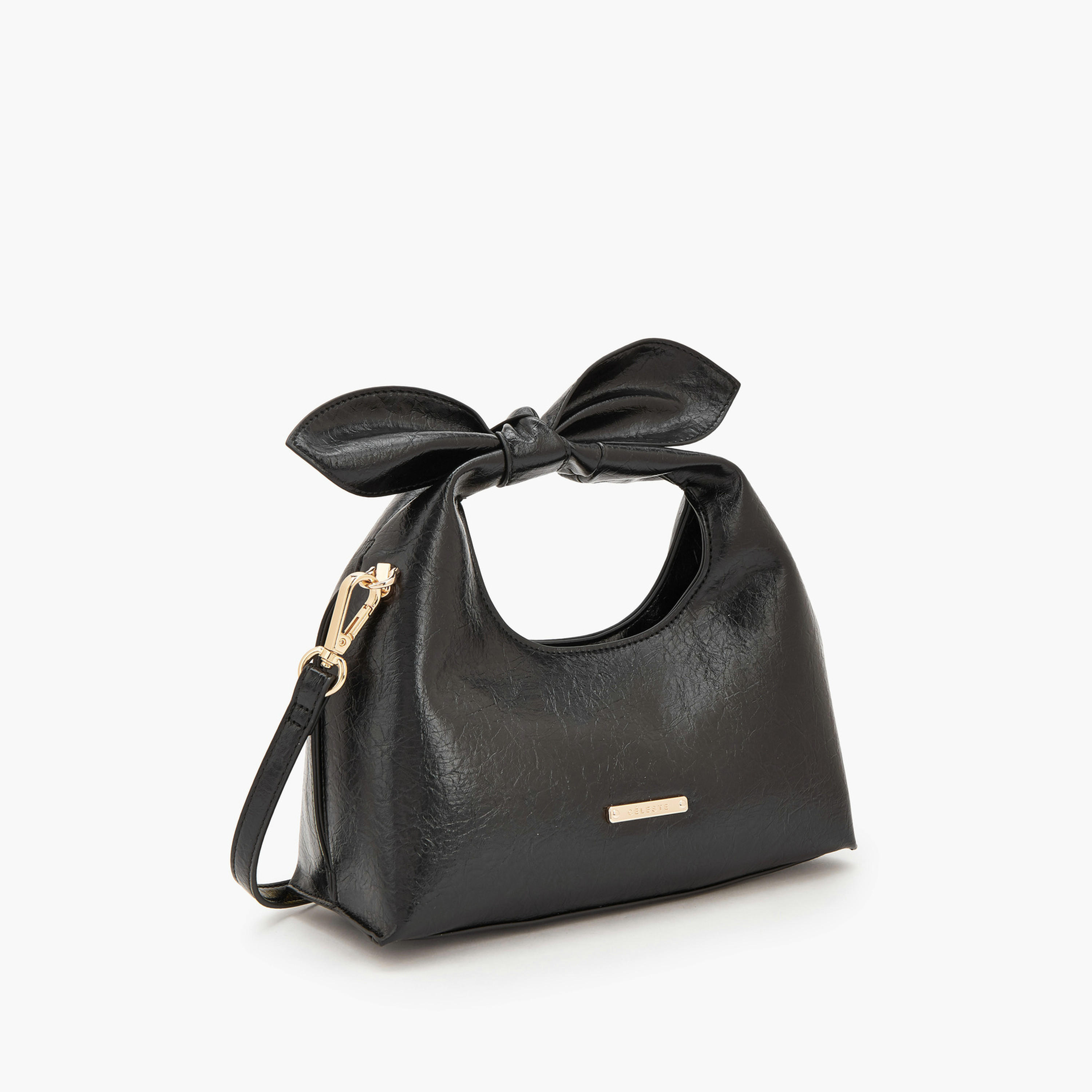 شنطة كروسبودي بتفاصيل فيونكة وبحزام قابل للفصل من سيليست-women-bagsandwallets-handbags-image-3
