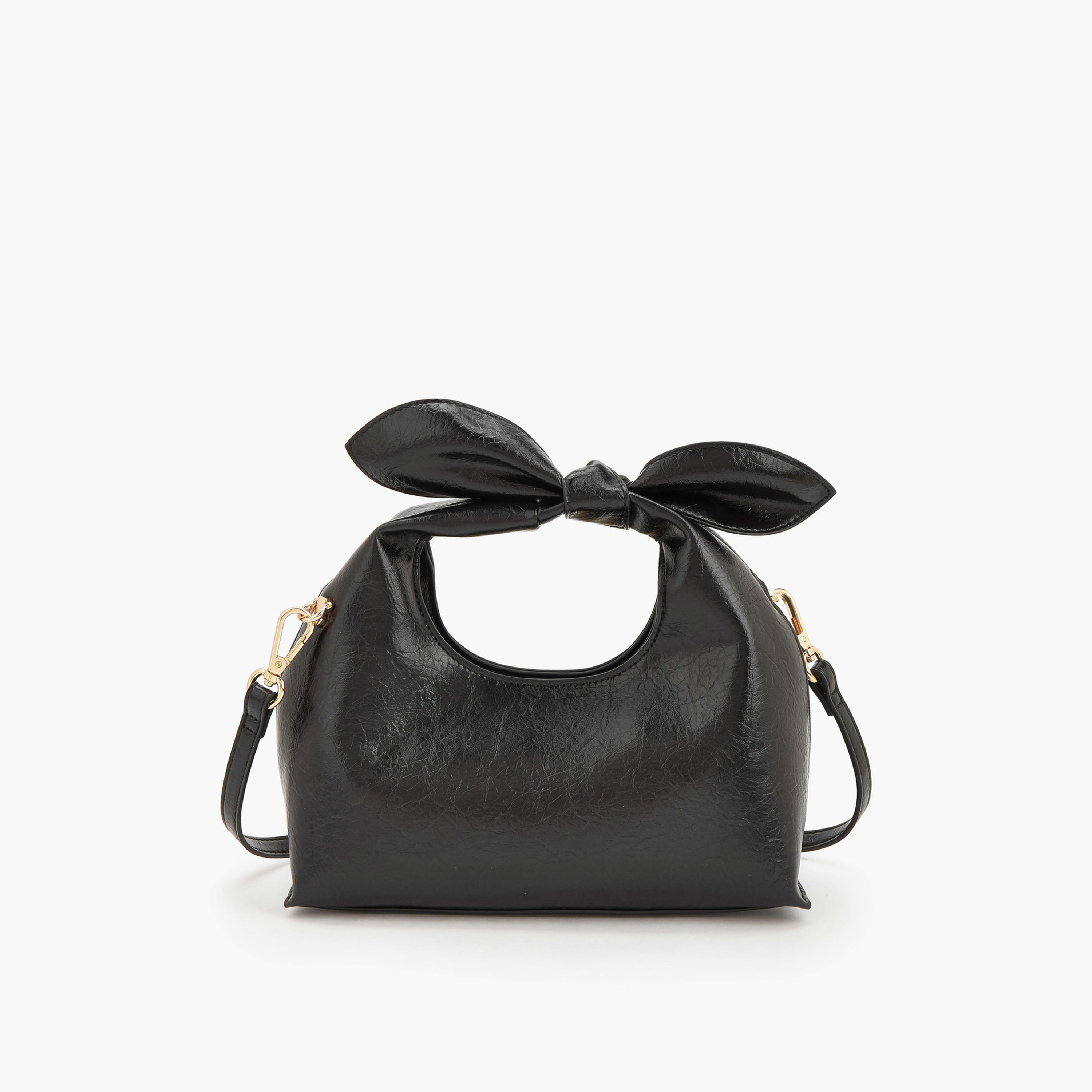 شنطة كروسبودي بتفاصيل فيونكة وبحزام قابل للفصل من سيليست-women-bagsandwallets-handbags-image-5