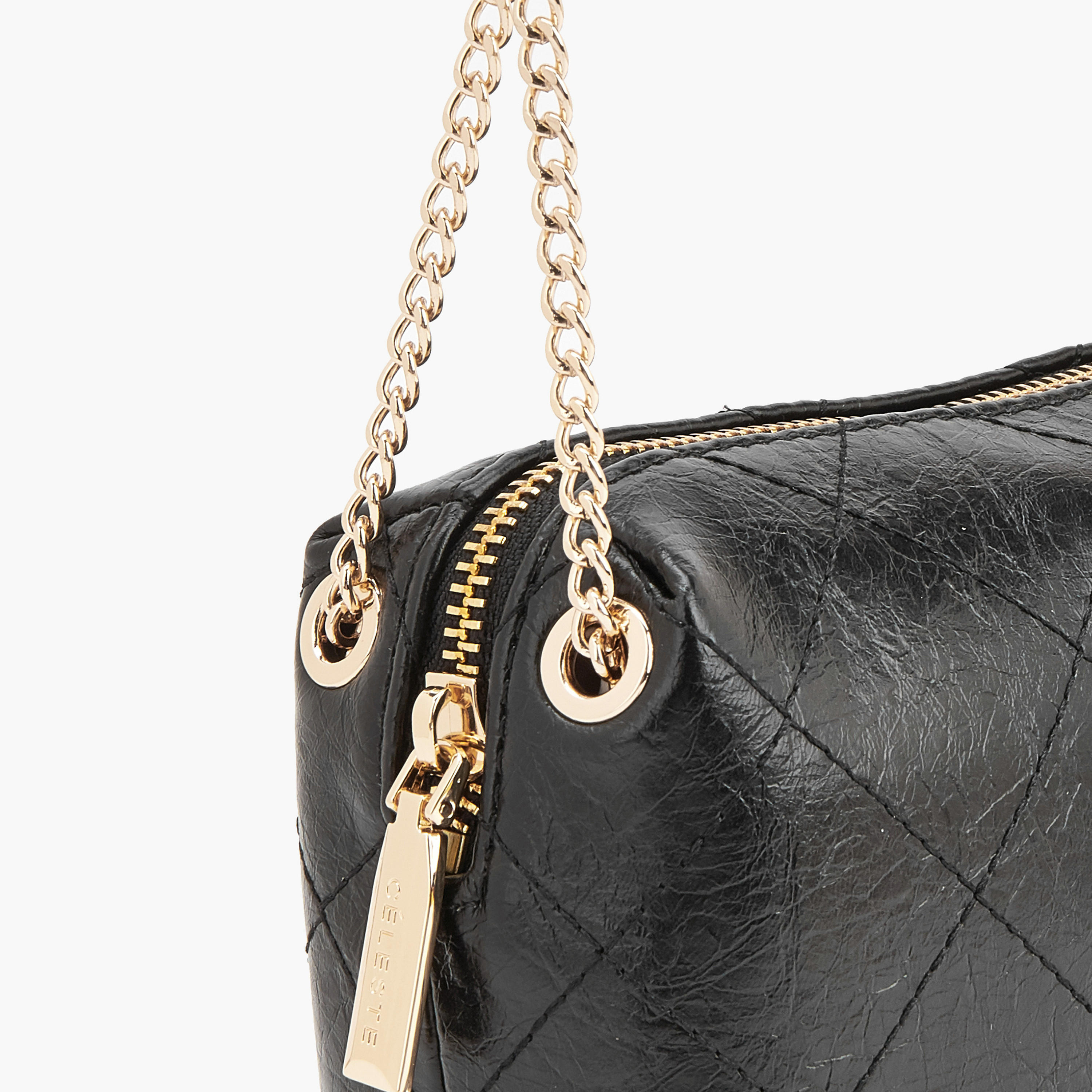 Celeste Quilted Crossbody Bag with Chain Strap-women-bagsandwallets-handbags-image-5