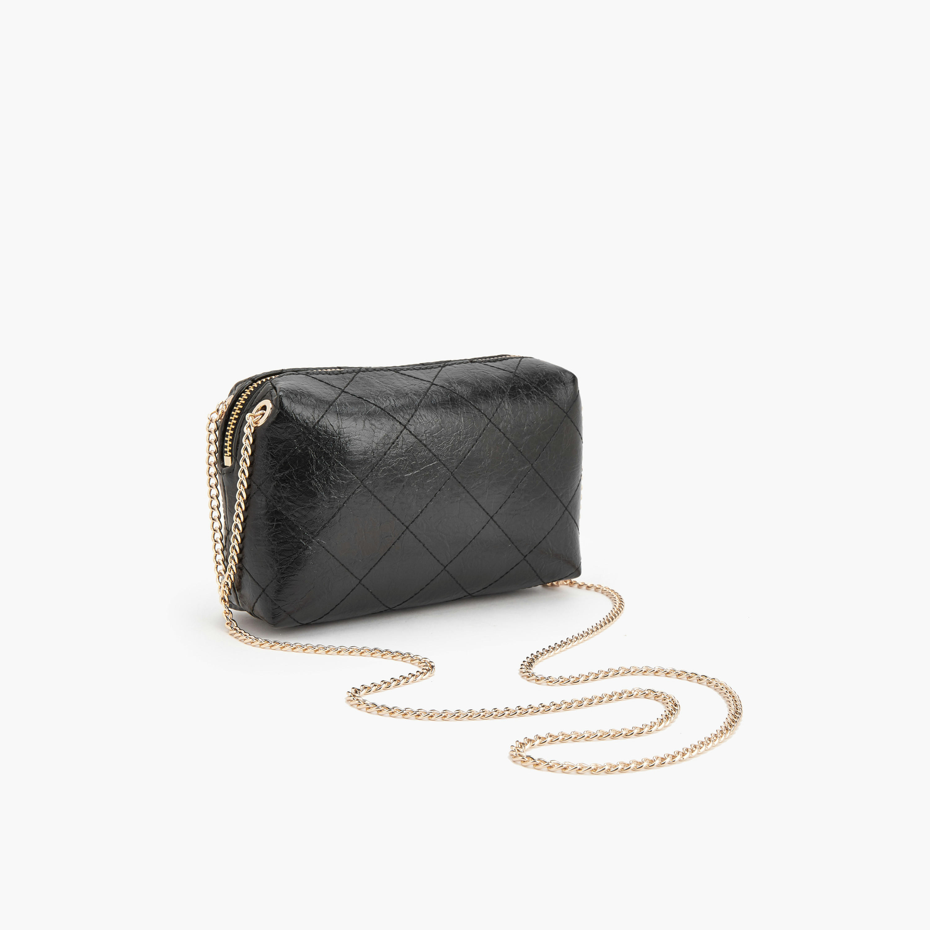 Celeste Quilted Crossbody Bag with Chain Strap-women-bagsandwallets-handbags-image-6