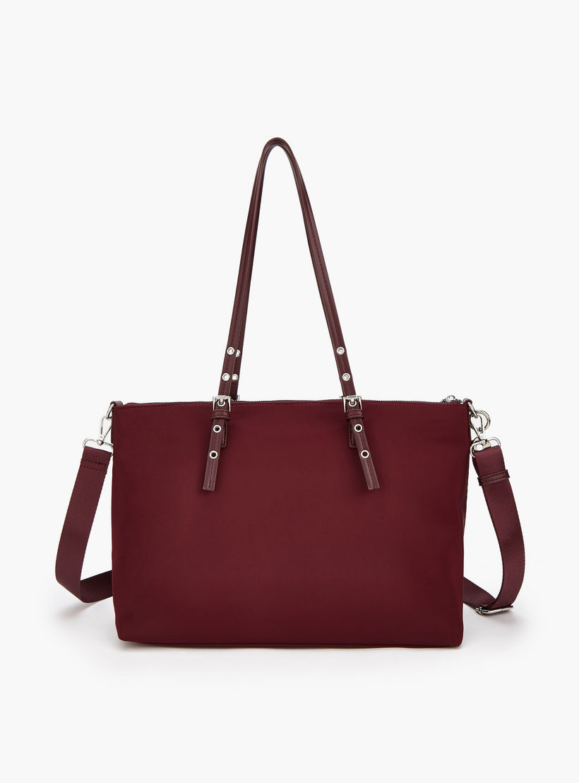 Missy Solid Tote Bag with Zip Closure-women-bagsandwallets-handbags-image-4