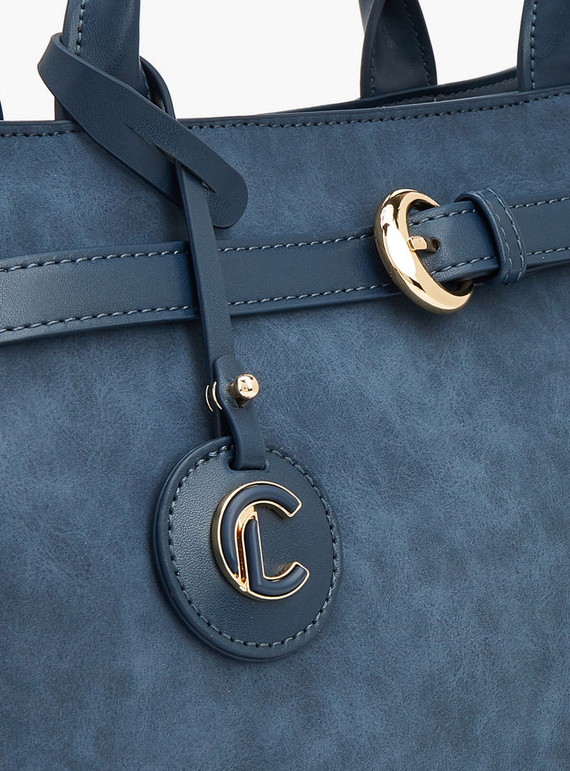 Le Confort Suede Tote Bag with Zip Closure-women-bagsandwallets-handbags-image-4