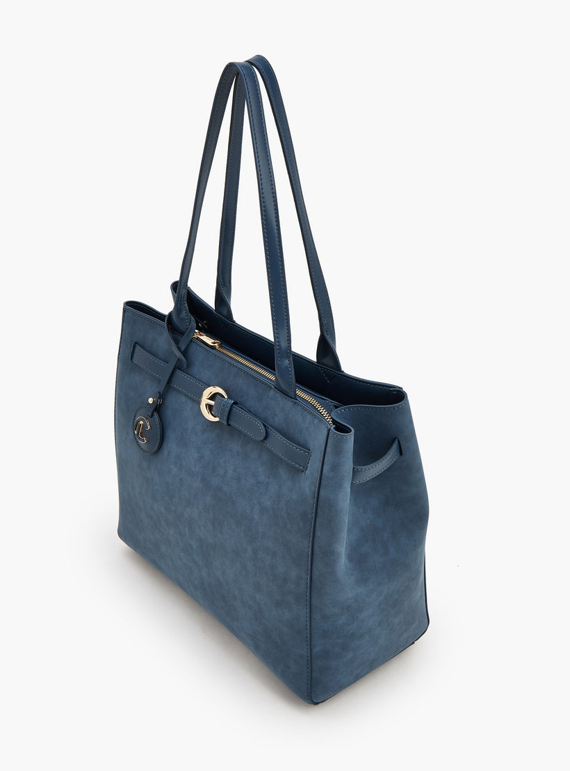Le Confort Suede Tote Bag with Zip Closure-women-bagsandwallets-handbags-image-5