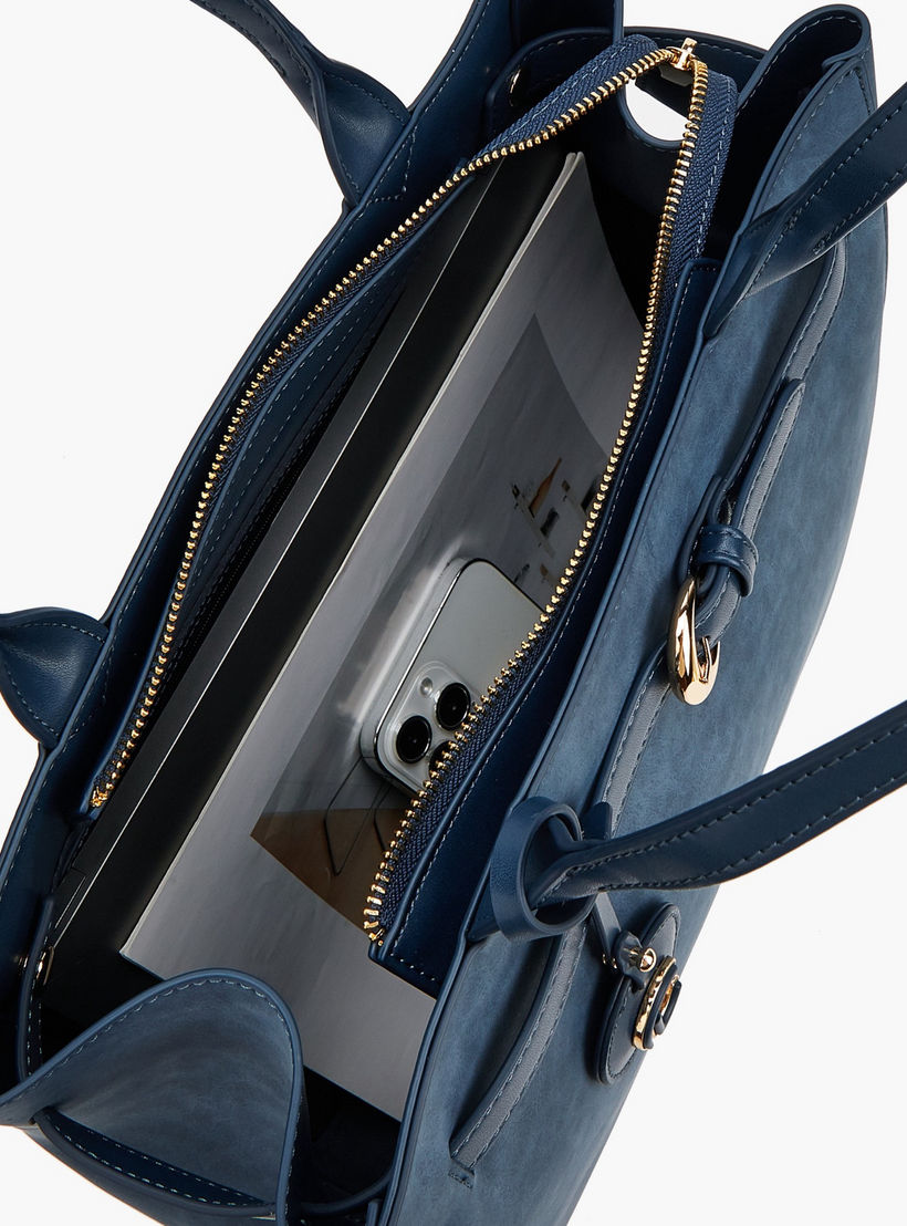 Le Confort Suede Tote Bag with Zip Closure-women-bagsandwallets-handbags-image-7