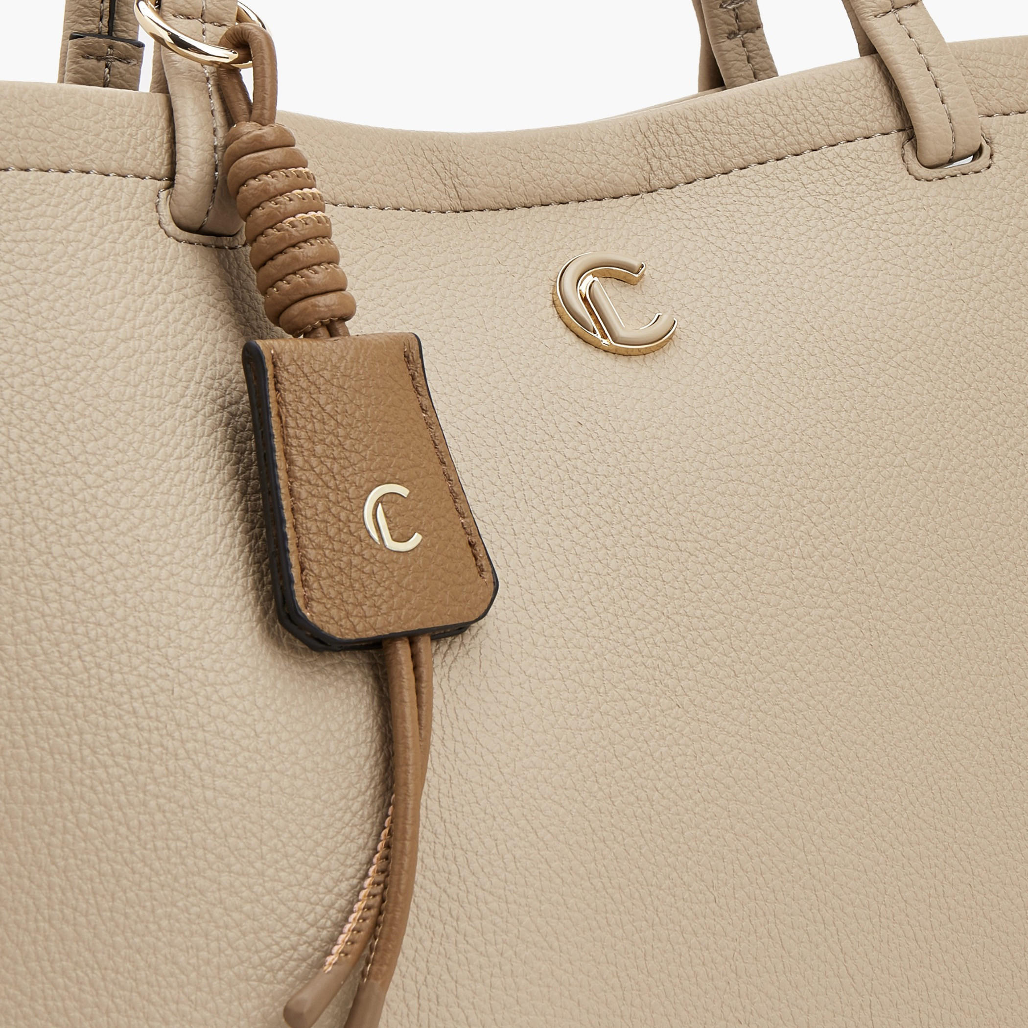 شنطة توتي مخططة بزر إغلاق من لو كونفورت-women-bagsandwallets-handbags-image-4
