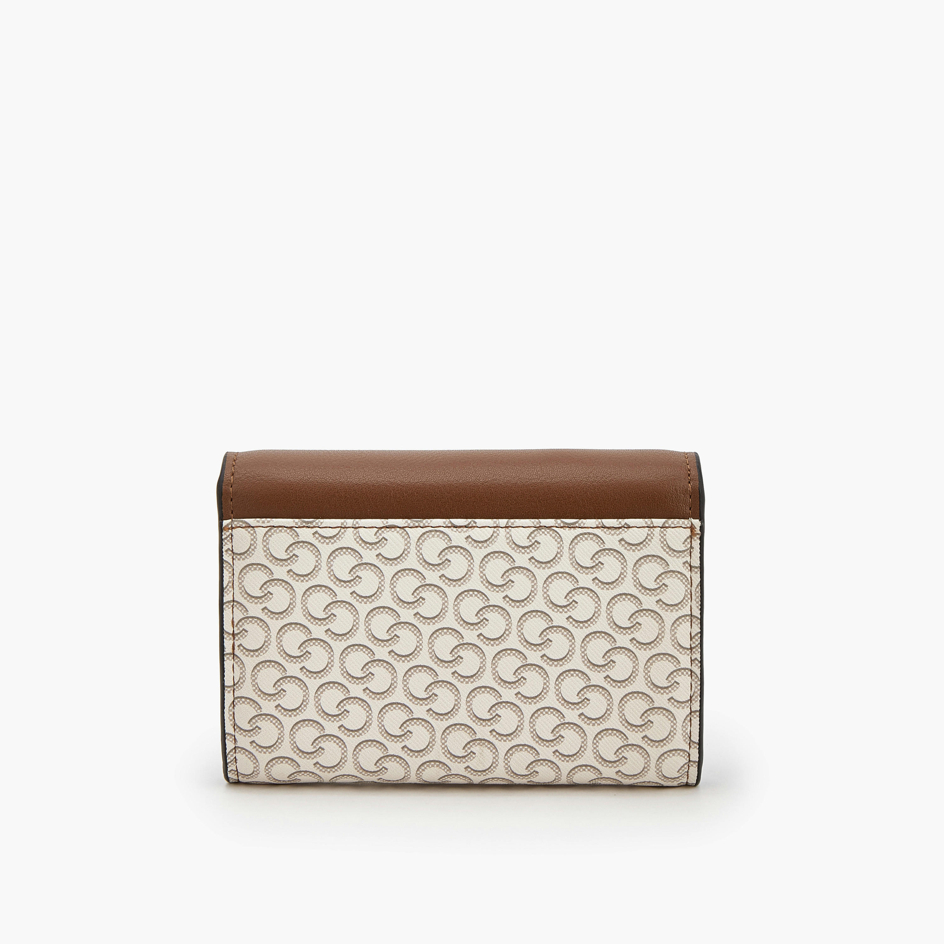 Celeste Monogram Print Wallet with Magnetic Snap Closure-women-bagsandwallets-wallets-image-2