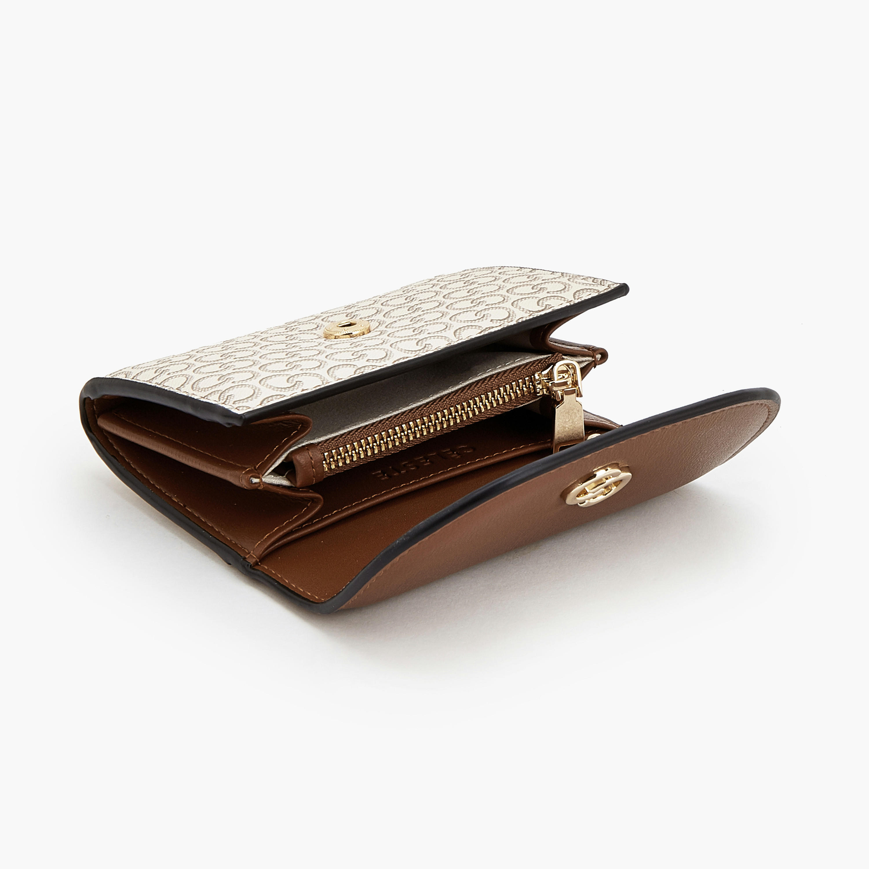 Celeste Monogram Print Wallet with Magnetic Snap Closure-women-bagsandwallets-wallets-image-6