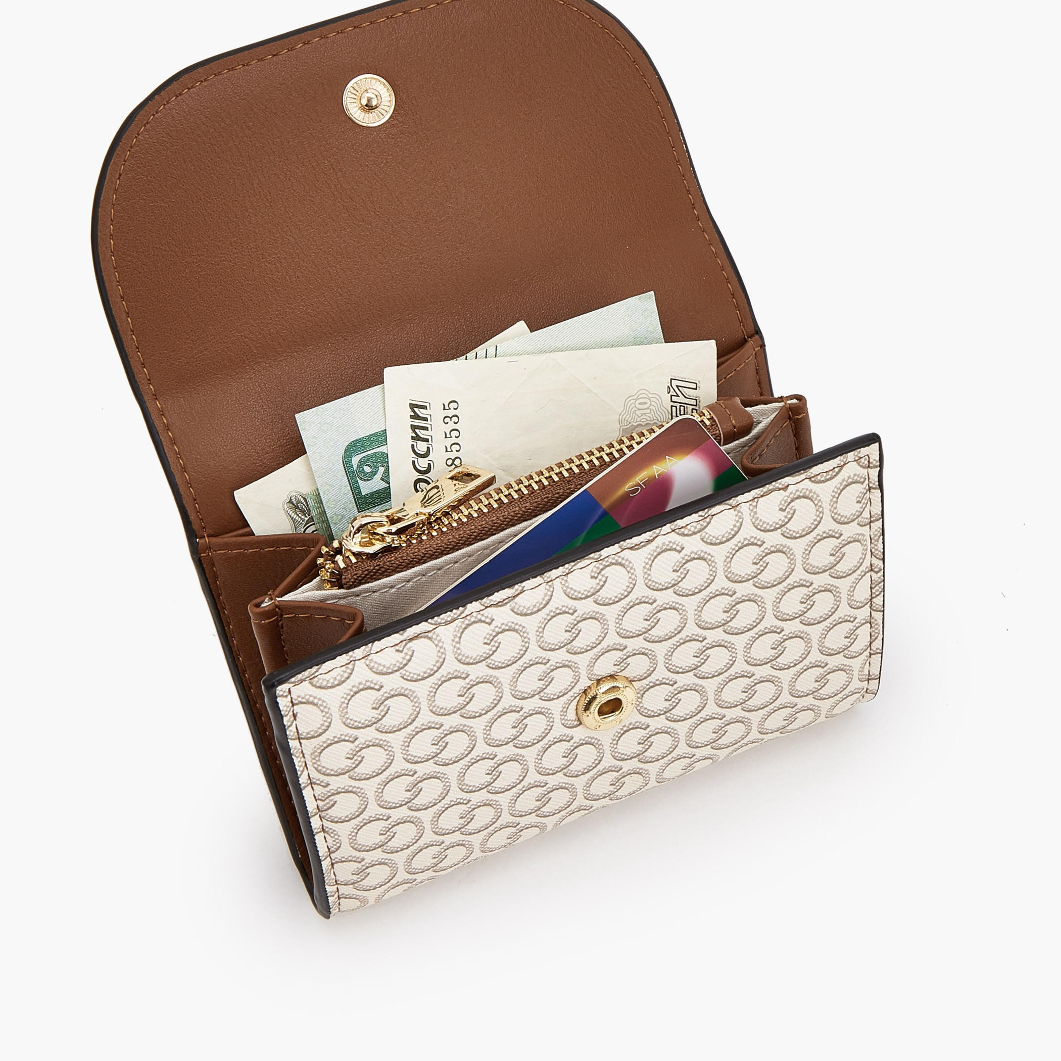 Celeste Monogram Print Wallet with Magnetic Snap Closure-women-bagsandwallets-wallets-image-7