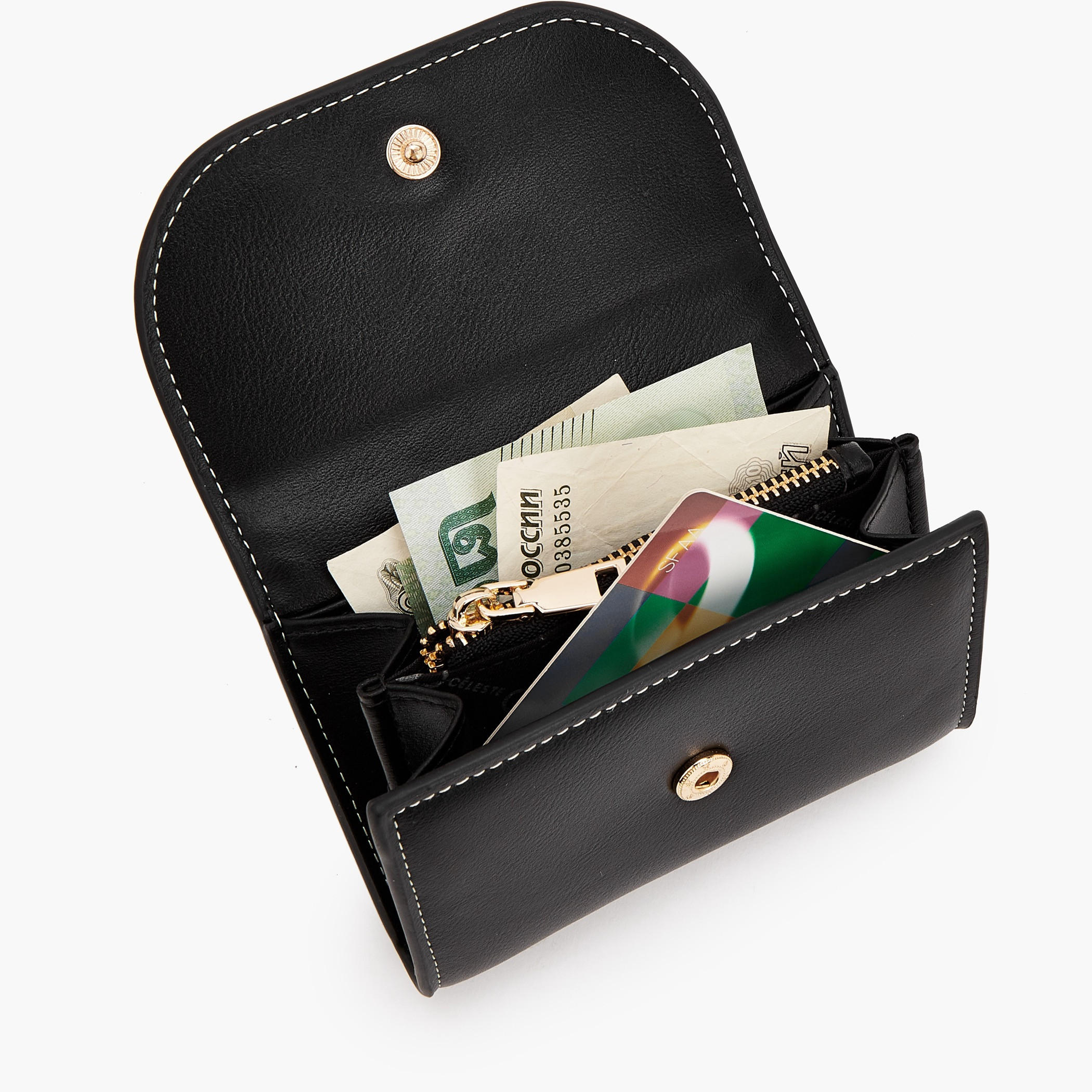 Celeste Solid Cardholder with Snap Button Closure-women-bagsandwallets-wallets-image-7