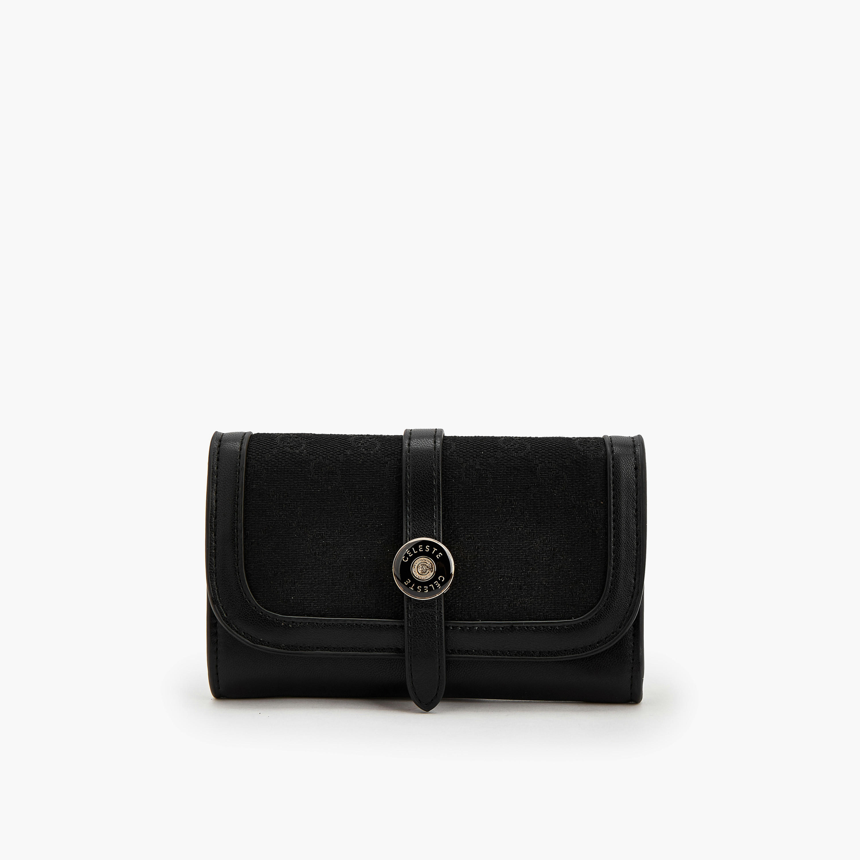 محفظة بملمس بارز مع إغلاق بغطاء مغناطيسي من سيليست-women-bagsandwallets-wallets-image-1