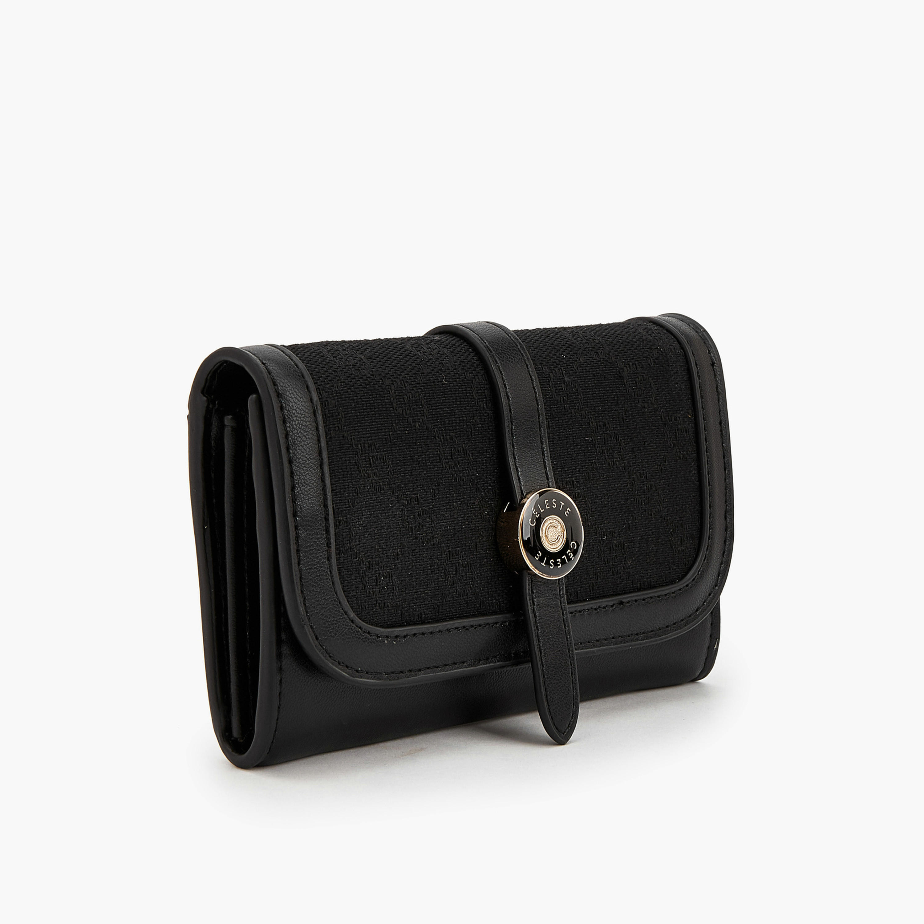 محفظة بملمس بارز مع إغلاق بغطاء مغناطيسي من سيليست-women-bagsandwallets-wallets-image-3