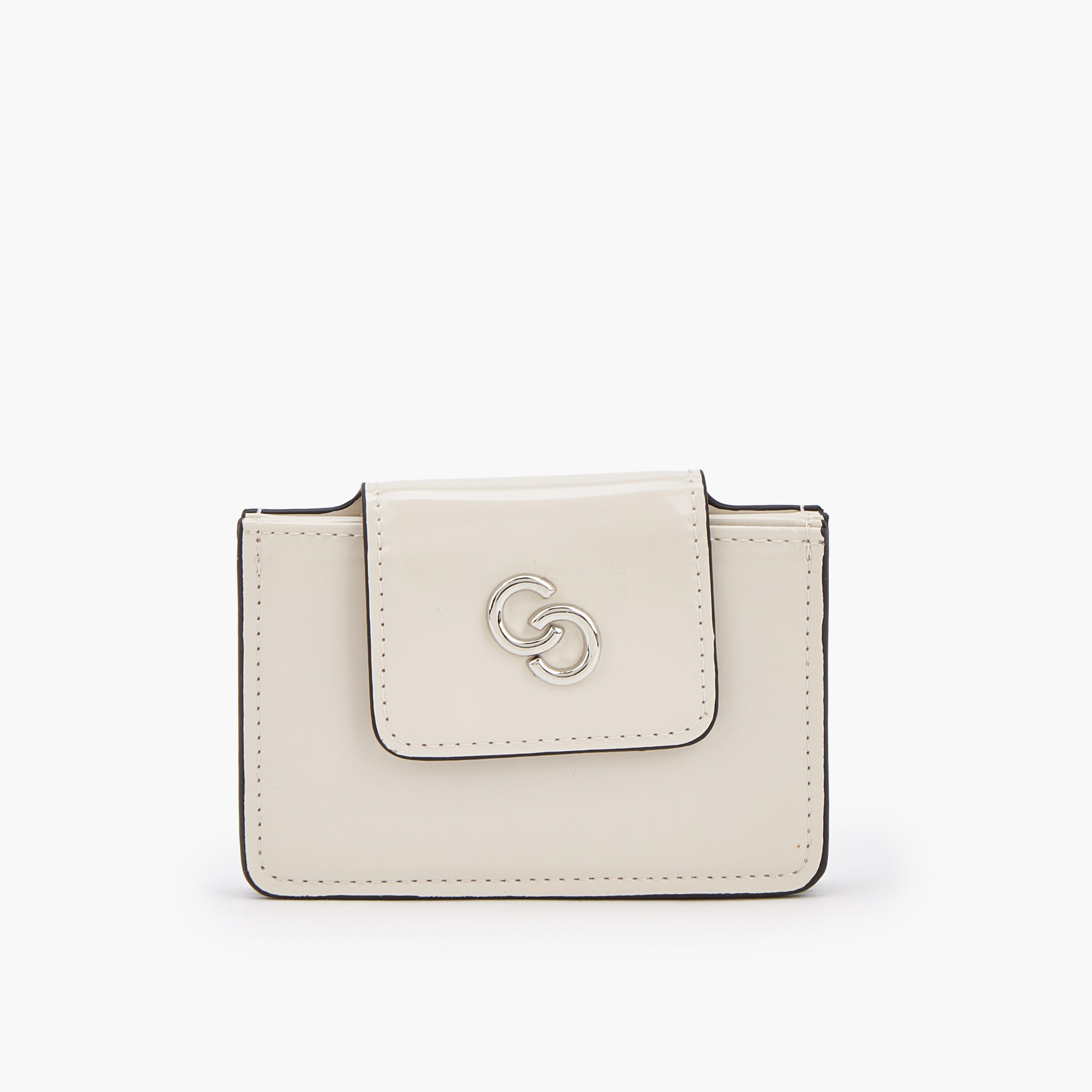محفظة بطاقات سادة بزر إغلاق من سيليست-women-bagsandwallets-wallets-image-1