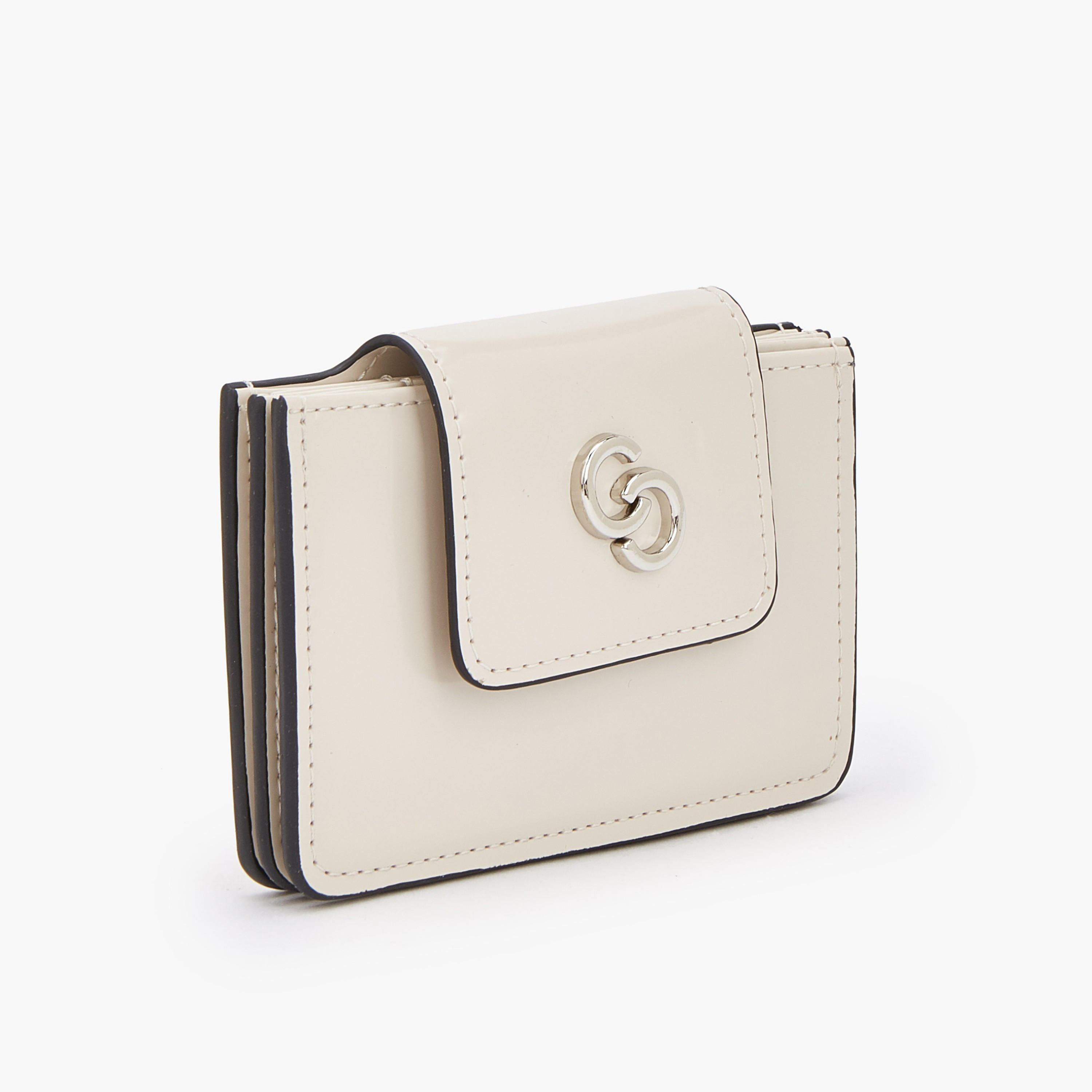محفظة بطاقات سادة بزر إغلاق من سيليست-women-bagsandwallets-wallets-image-2