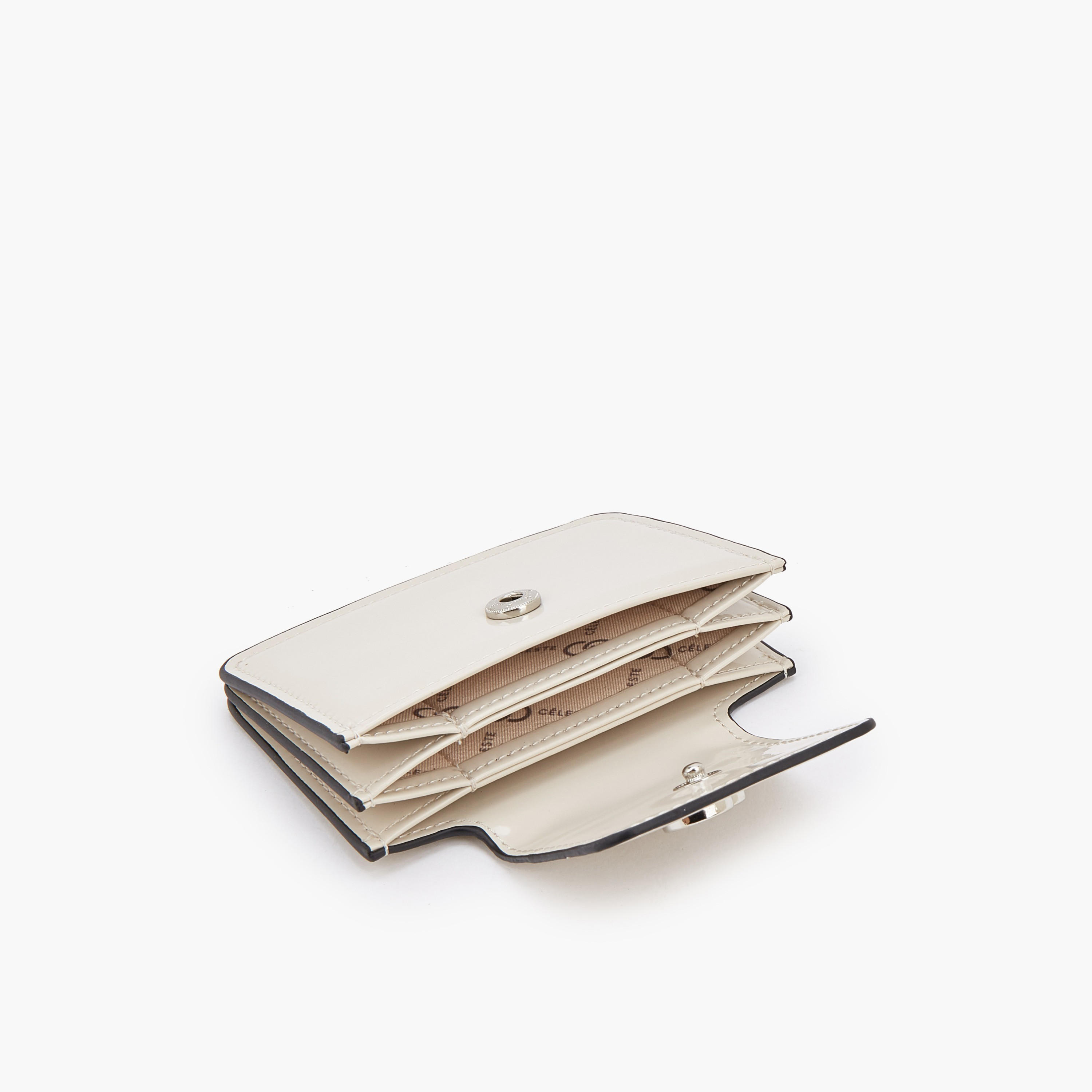 محفظة بطاقات سادة بزر إغلاق من سيليست-women-bagsandwallets-wallets-image-6