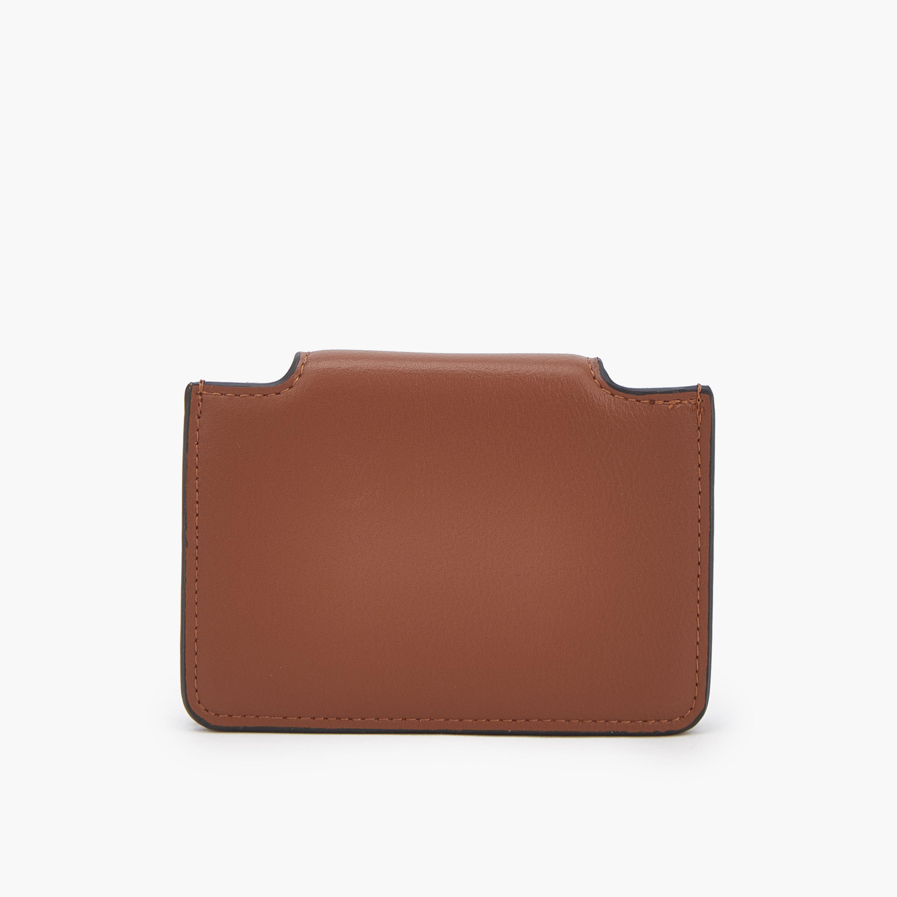 Celeste Monogram Print Card Holder with Snap Button Closure-women-bagsandwallets-wallets-image-3