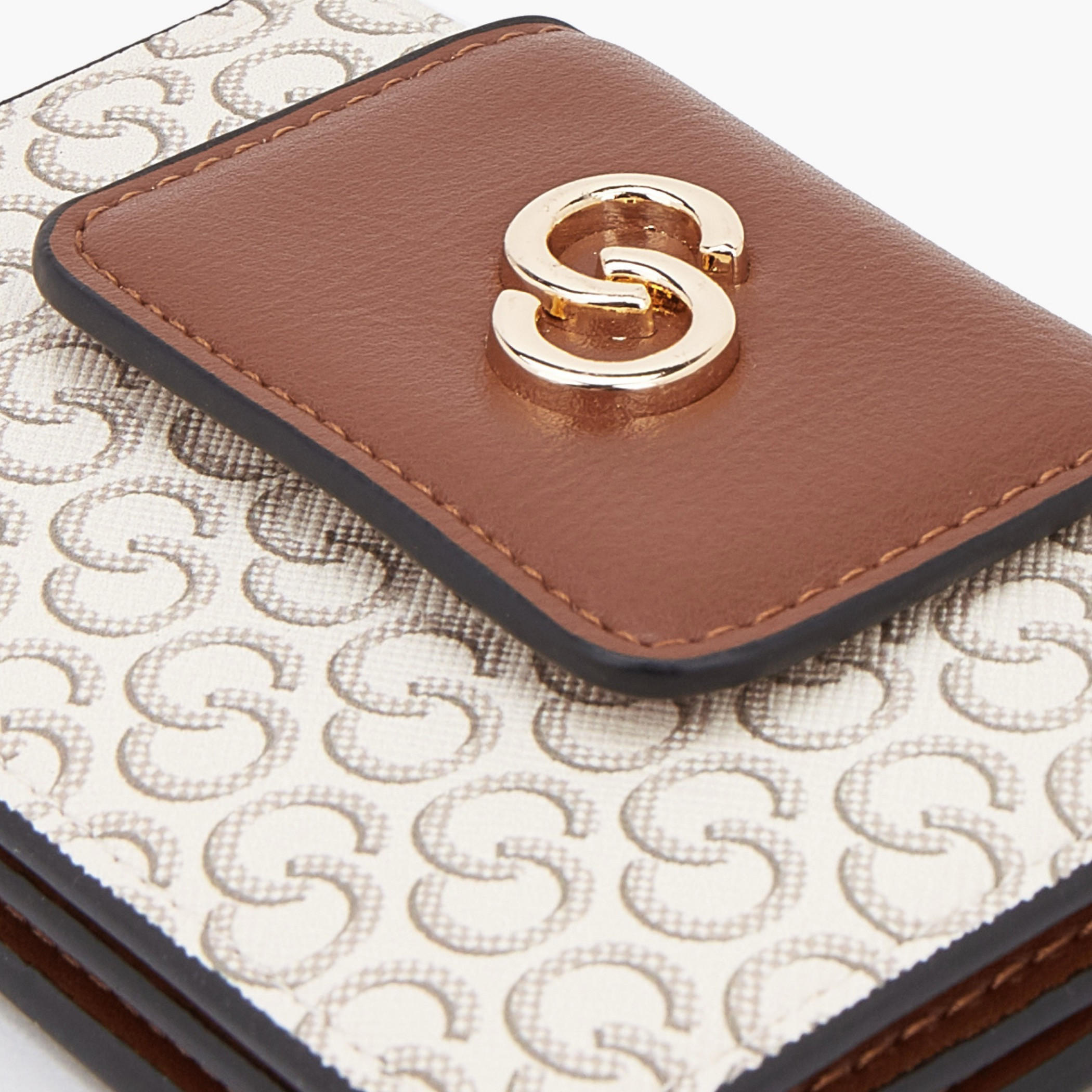 Celeste Monogram Print Card Holder with Snap Button Closure-women-bagsandwallets-wallets-image-5