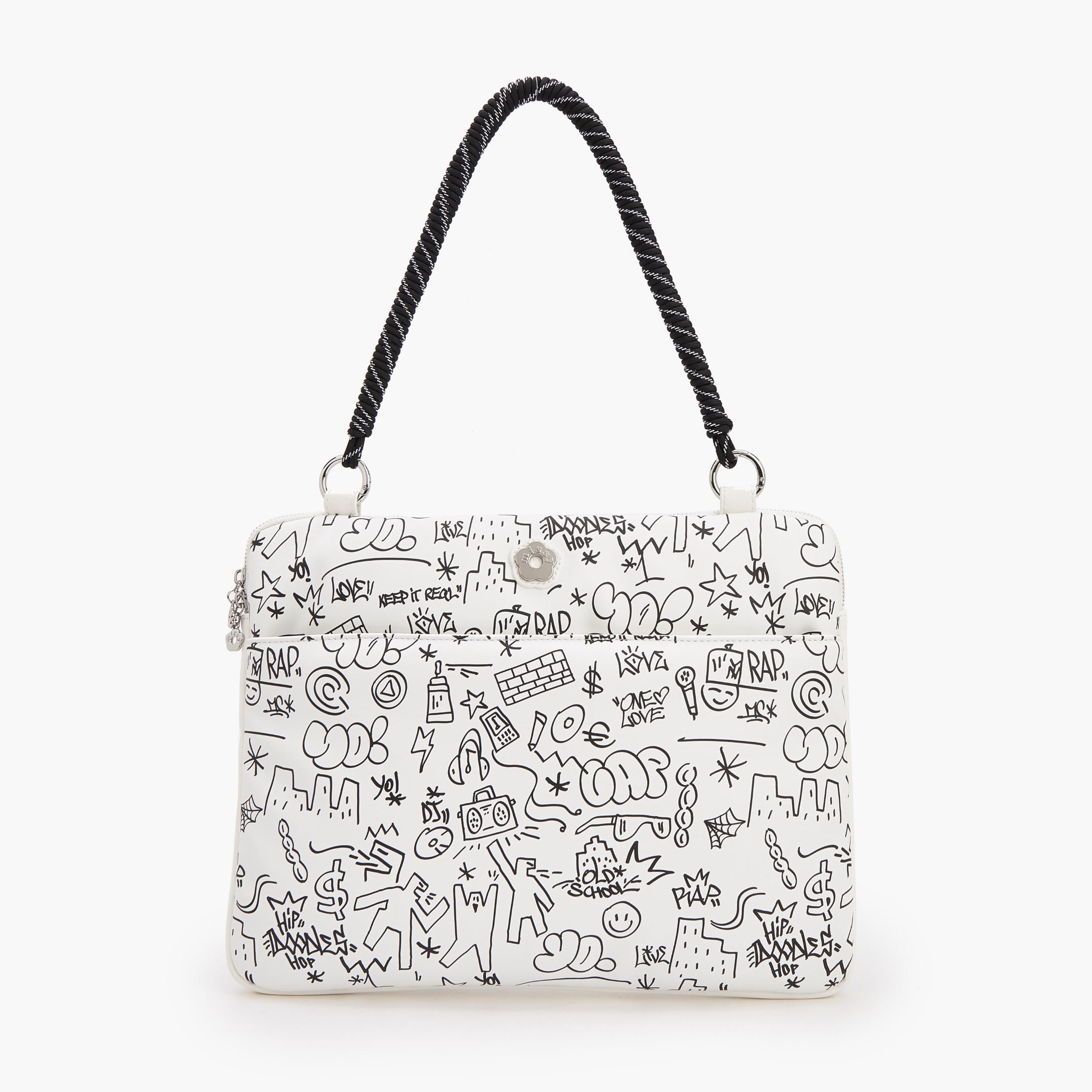 Missy Doodle Print Laptop Bag with Detachable Strap-women-bagsandwallets-handbags-image-1