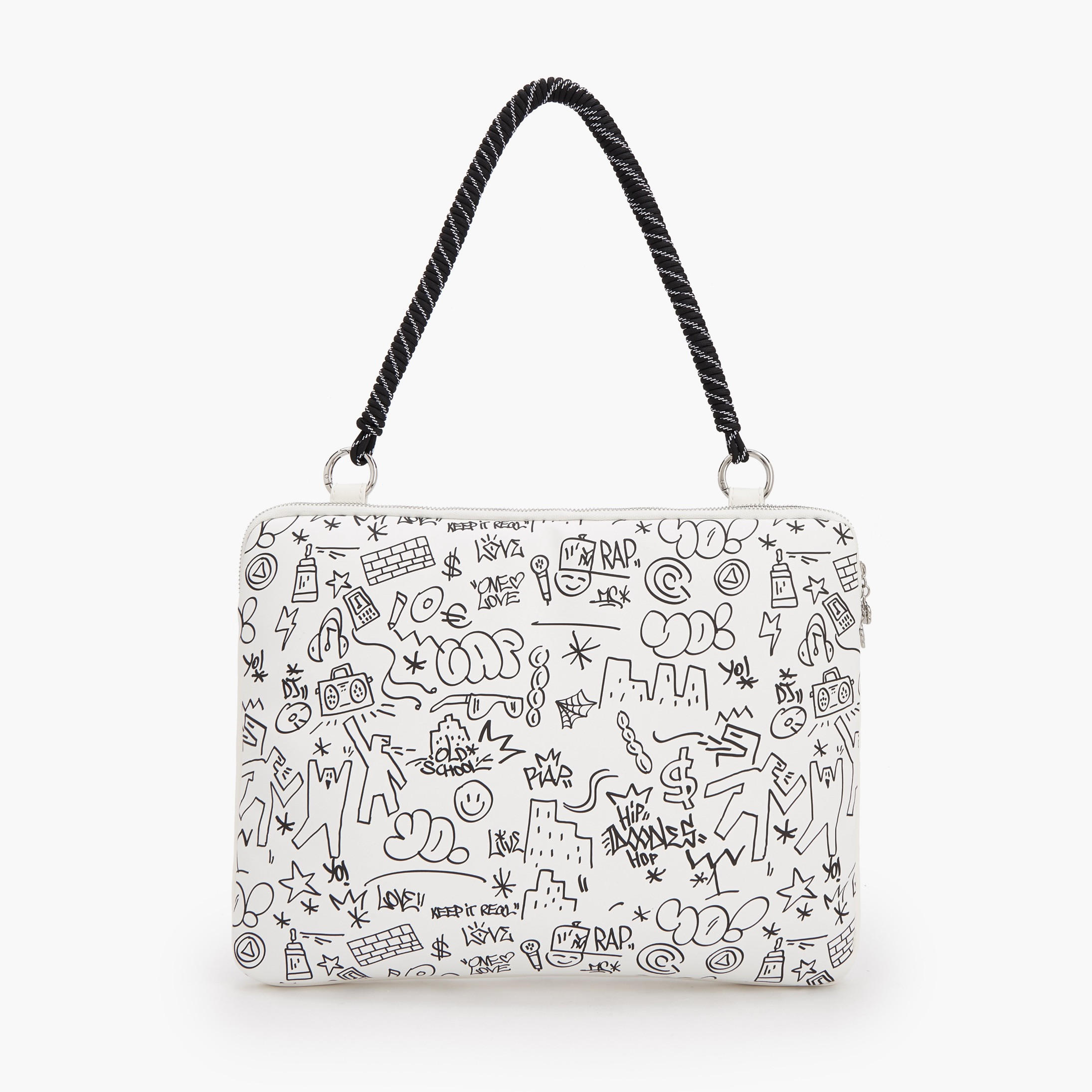 Missy Doodle Print Laptop Bag with Detachable Strap-women-bagsandwallets-handbags-image-5
