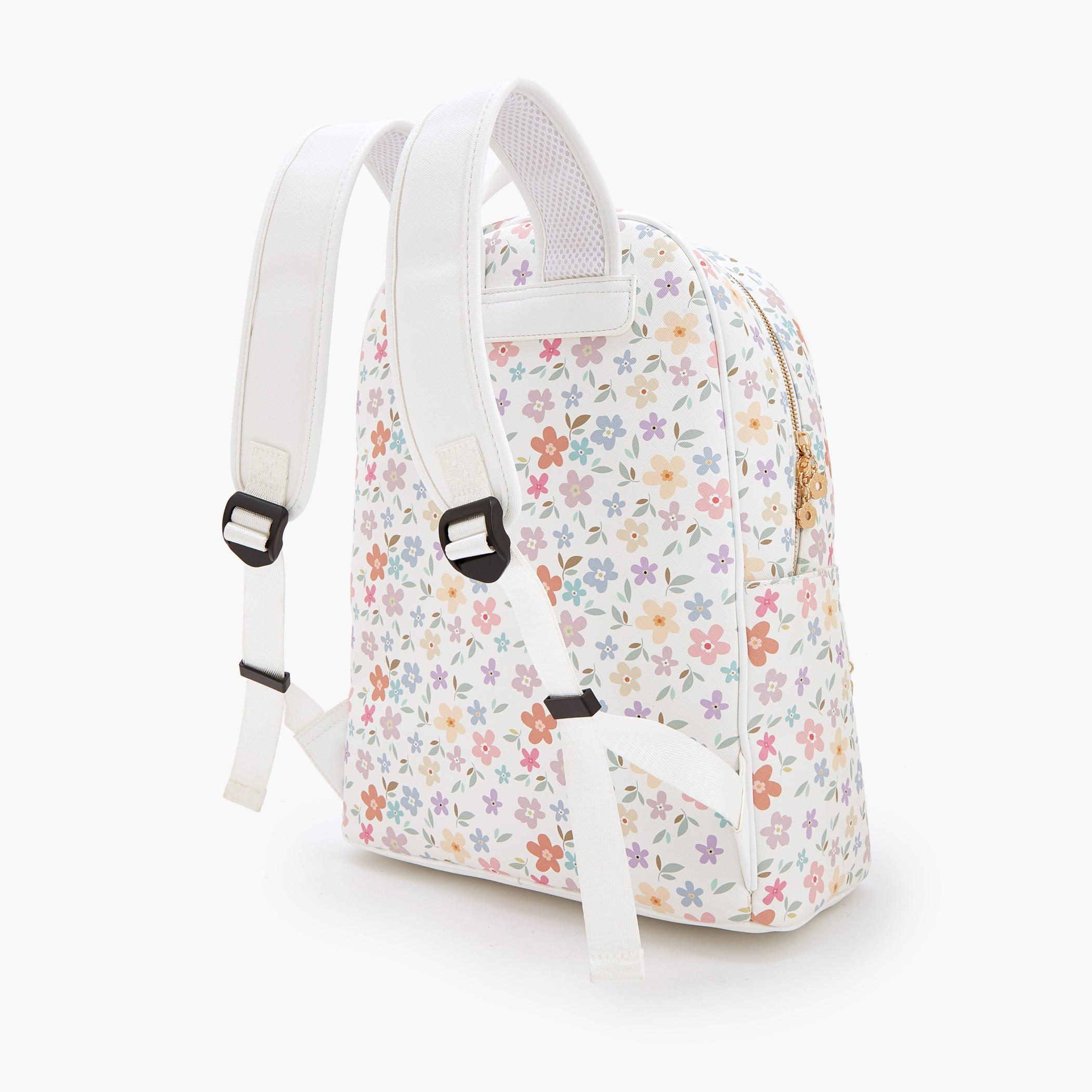 شنطة ظهر بأحزمة كتف مبطنة وطبعات زهرية من ميسي-women-bagsandwallets-backpacks-image-6