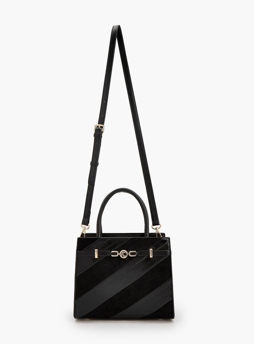 Le Confort Striped Tote Bag with Detachable Strap-women-bagsandwallets-handbags-image-2