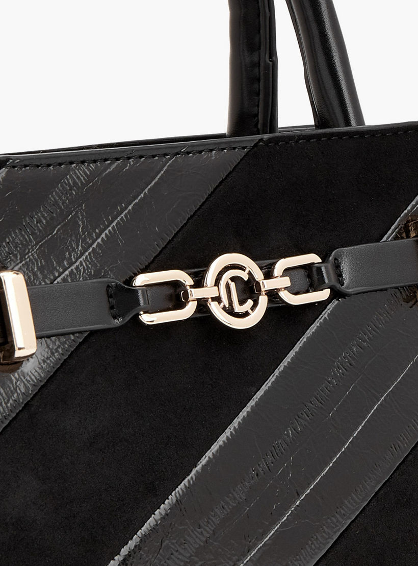 Le Confort Striped Tote Bag with Detachable Strap-women-bagsandwallets-handbags-image-4