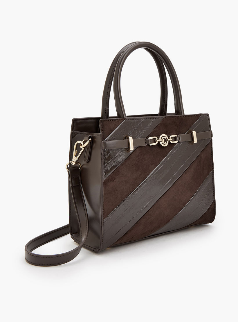 Le Confort Striped Tote Bag with Detachable Strap-women-bagsandwallets-handbags-image-3