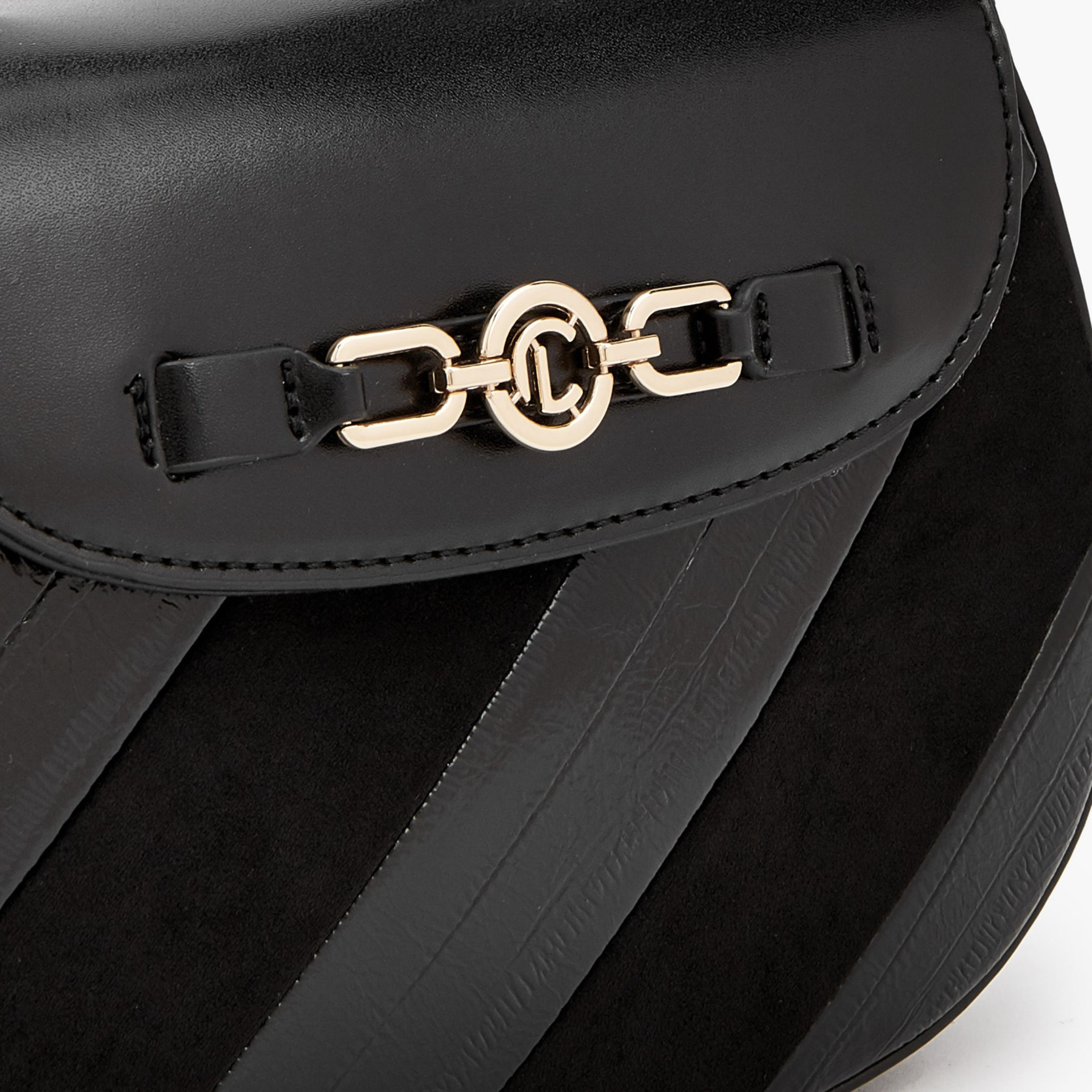 Le Confort Striped Suede Satchel Bag with Metallic Accent-women-bagsandwallets-handbags-image-4