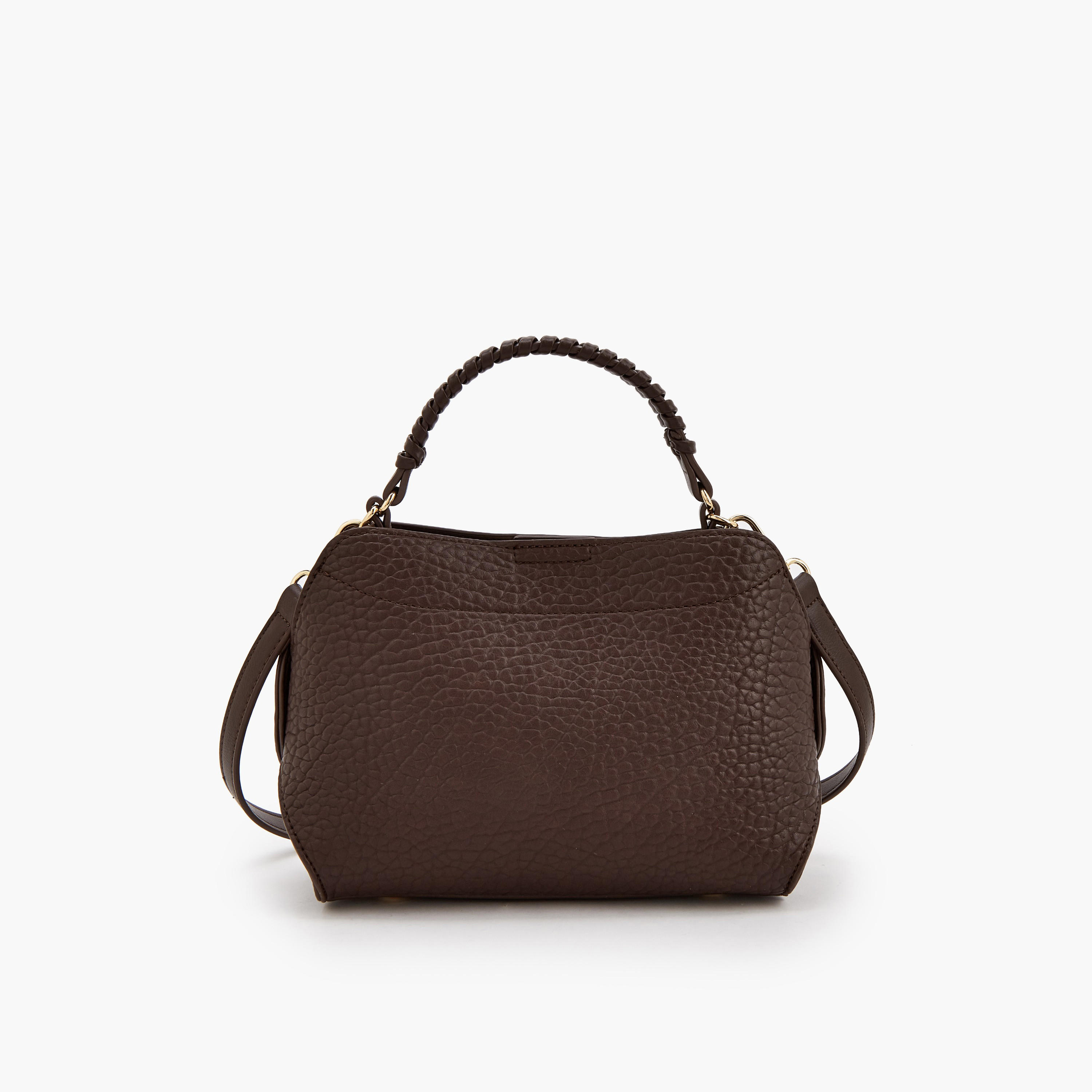 Le Confort Textured Crossbody Bag with Braided Top Handle-women-bagsandwallets-handbags-image-9