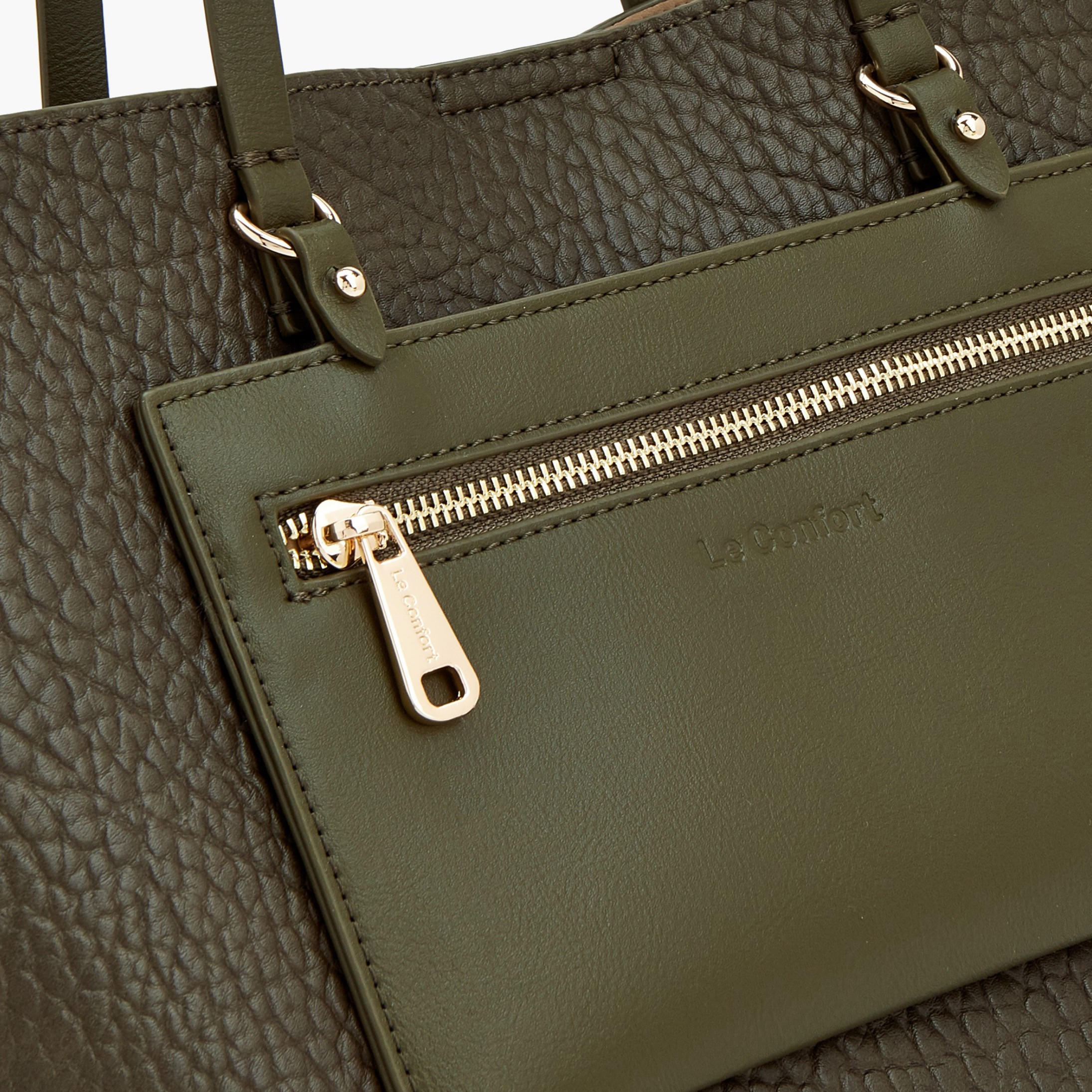 Le Confort Textured Tote Bag with Pouch-women-bagsandwallets-handbags-image-4