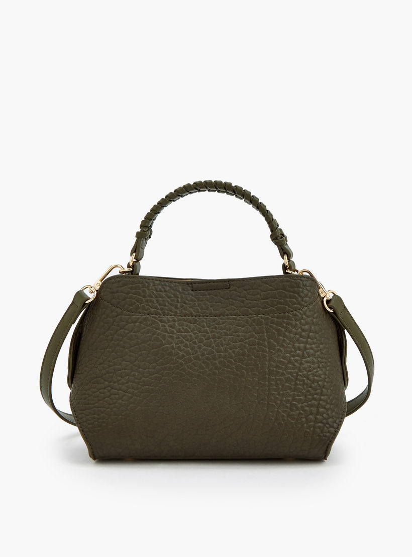 Le Confort Textured Crossbody Bag with Braided Top Handle-women-bagsandwallets-handbags-image-9