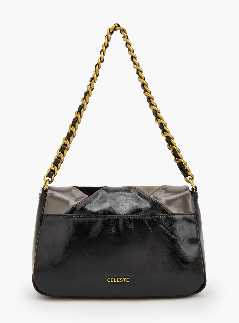 شنطة كروس بودي بتصميم قوالب ملونة وحزام كتف قابل للفصل من سيليست-women-bagsandwallets-handbags-image-4