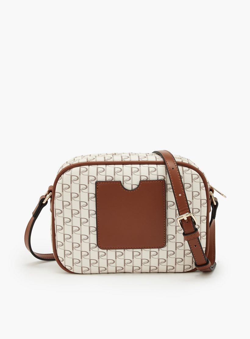 Paprika Monogram Crossbody Bag with Adjustable Strap-women-bagsandwallets-handbags-image-4