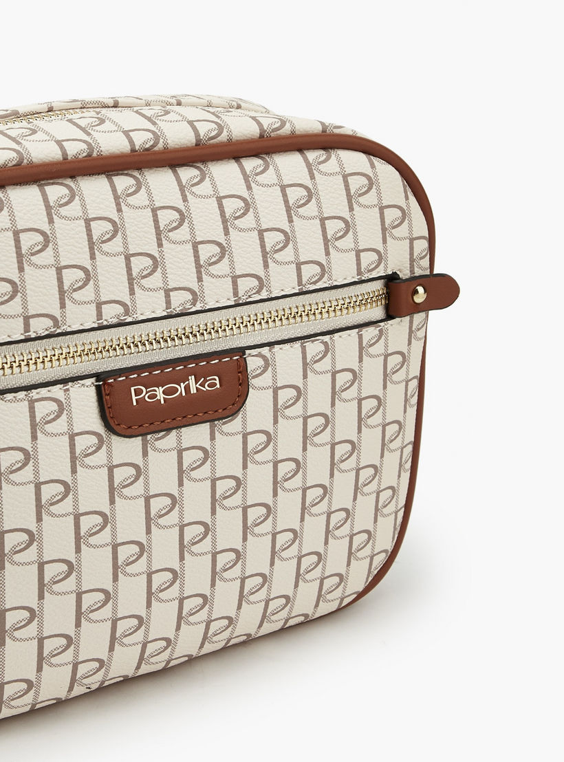 Paprika Monogram Crossbody Bag with Adjustable Strap-women-bagsandwallets-handbags-image-5