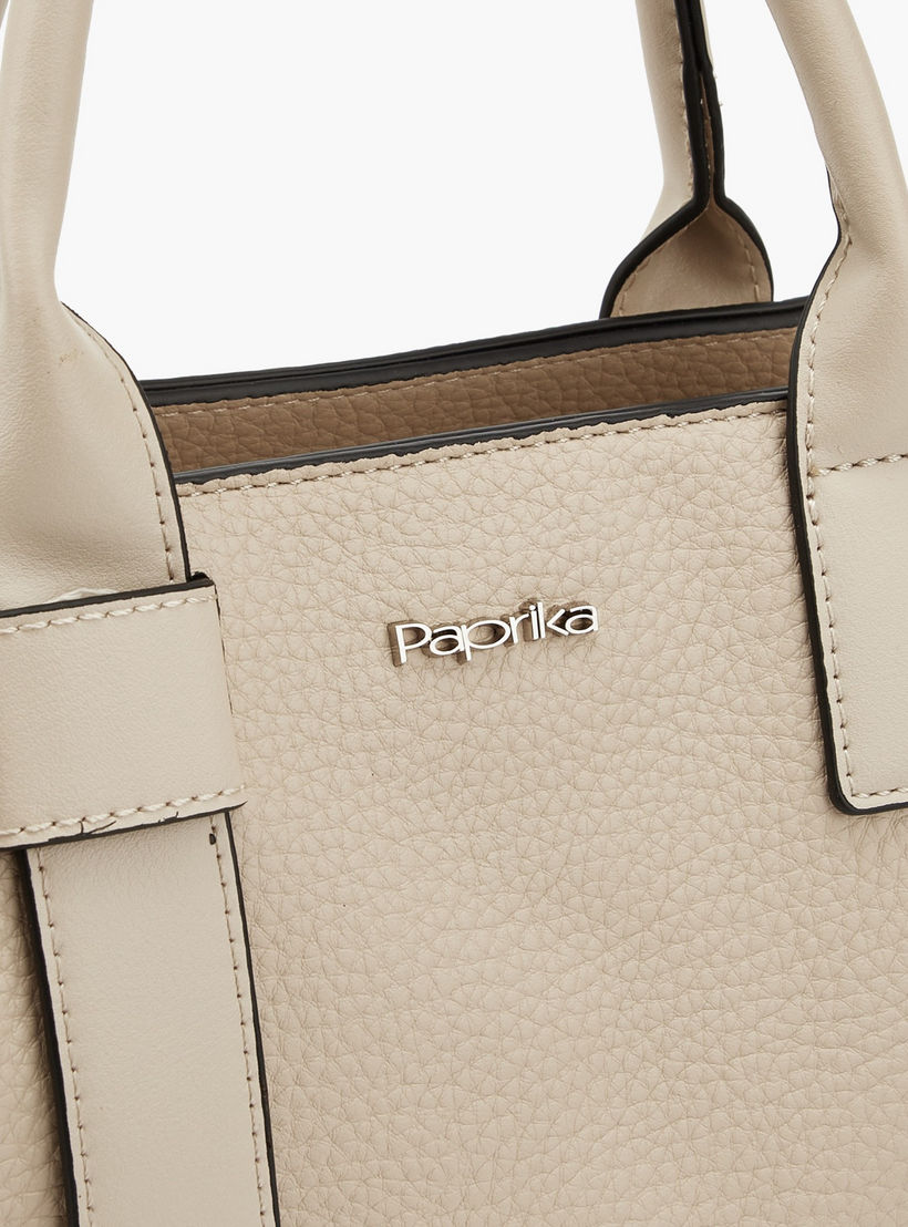Paprika Textured Tote Bag with Detachable Strap-women-bagsandwallets-handbags-image-5