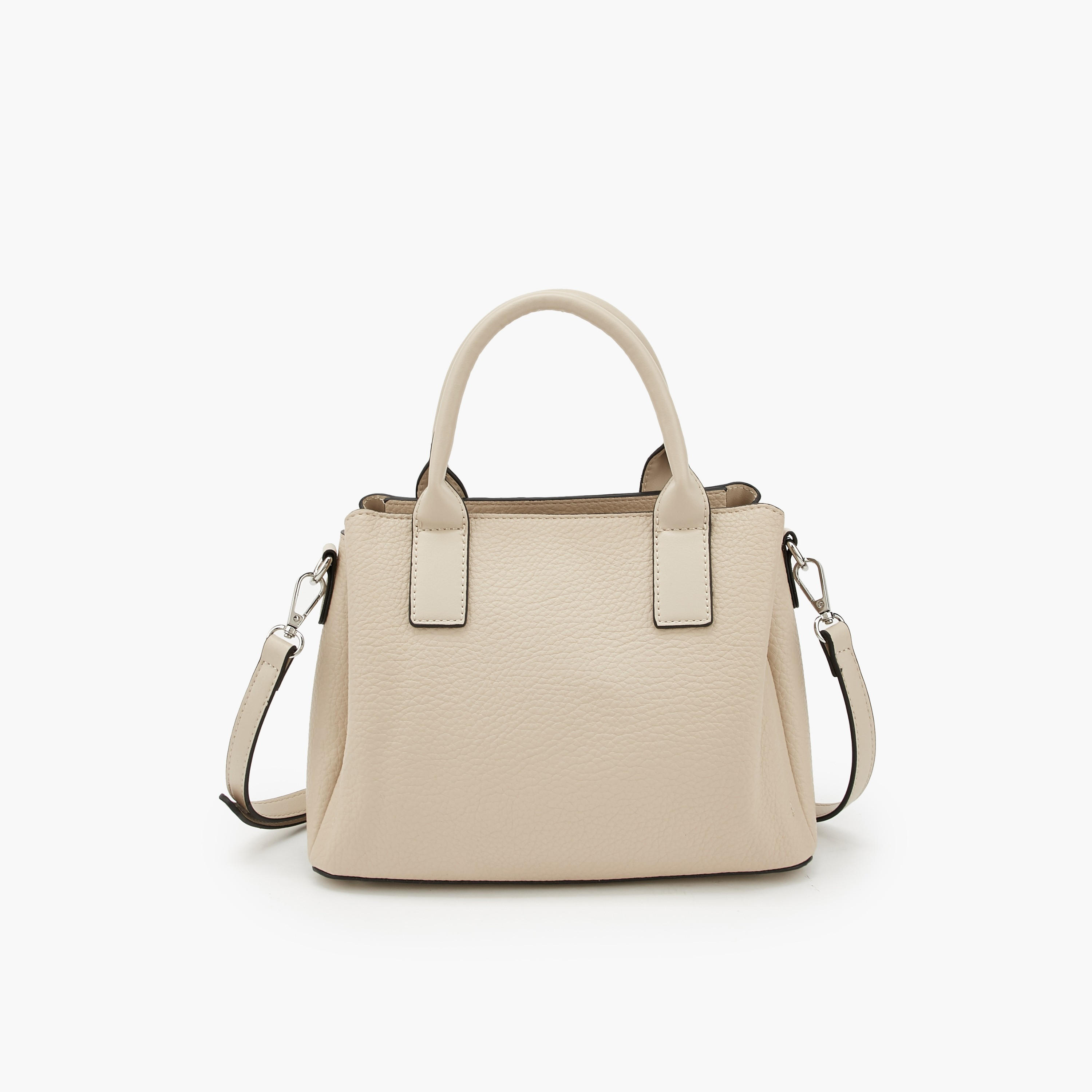 Paprika Textured Tote Bag with Detachable Strap-women-bagsandwallets-handbags-image-4