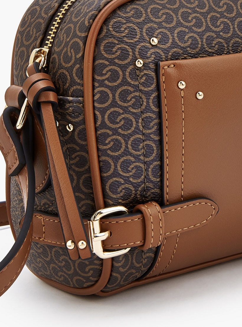 Celeste Monogram Print Crossbody Bag with Zip Closure-women-bagsandwallets-handbags-image-4
