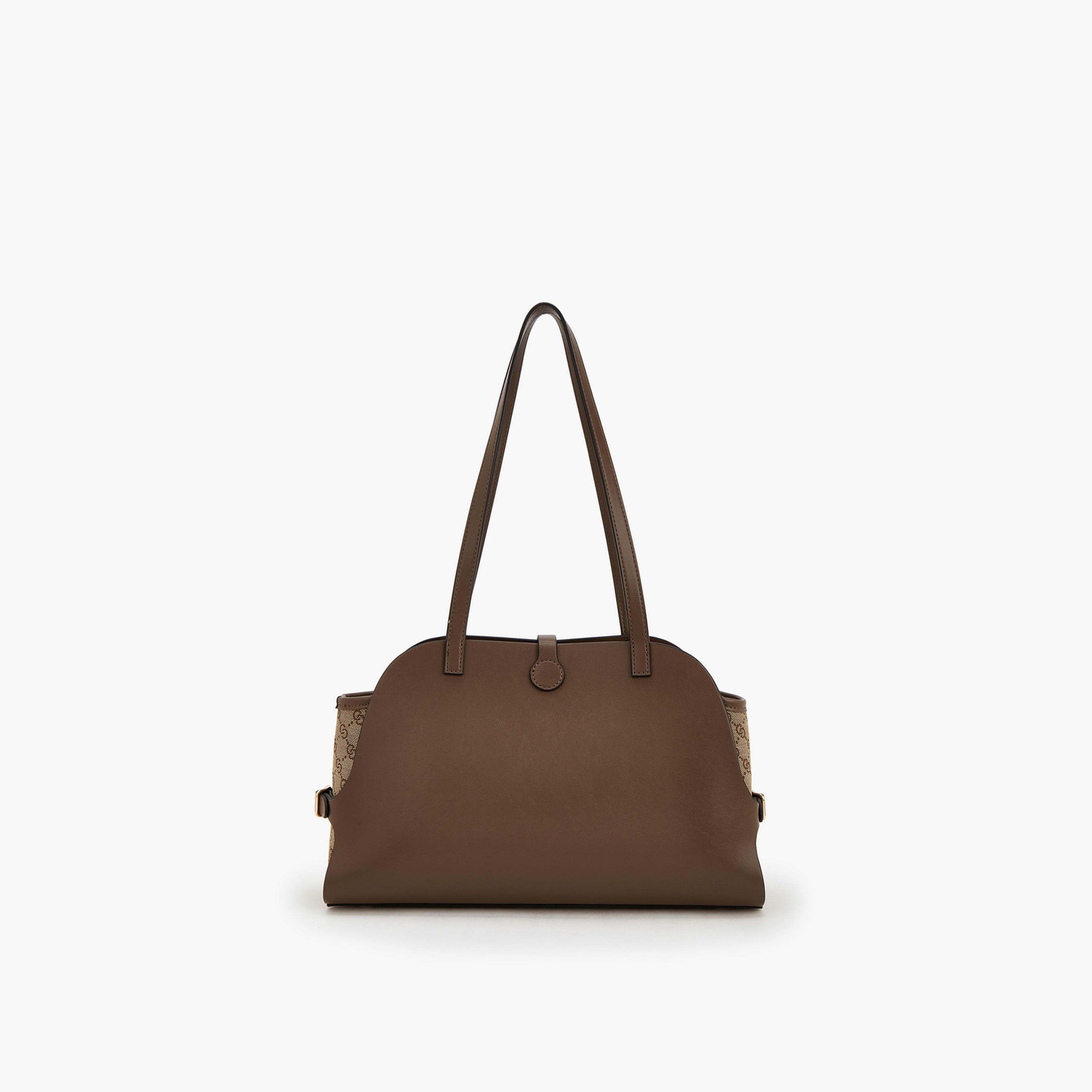 شنطة كتف بملمس مونوغرام ومقبضين من سيليست-women-bagsandwallets-handbags-image-2