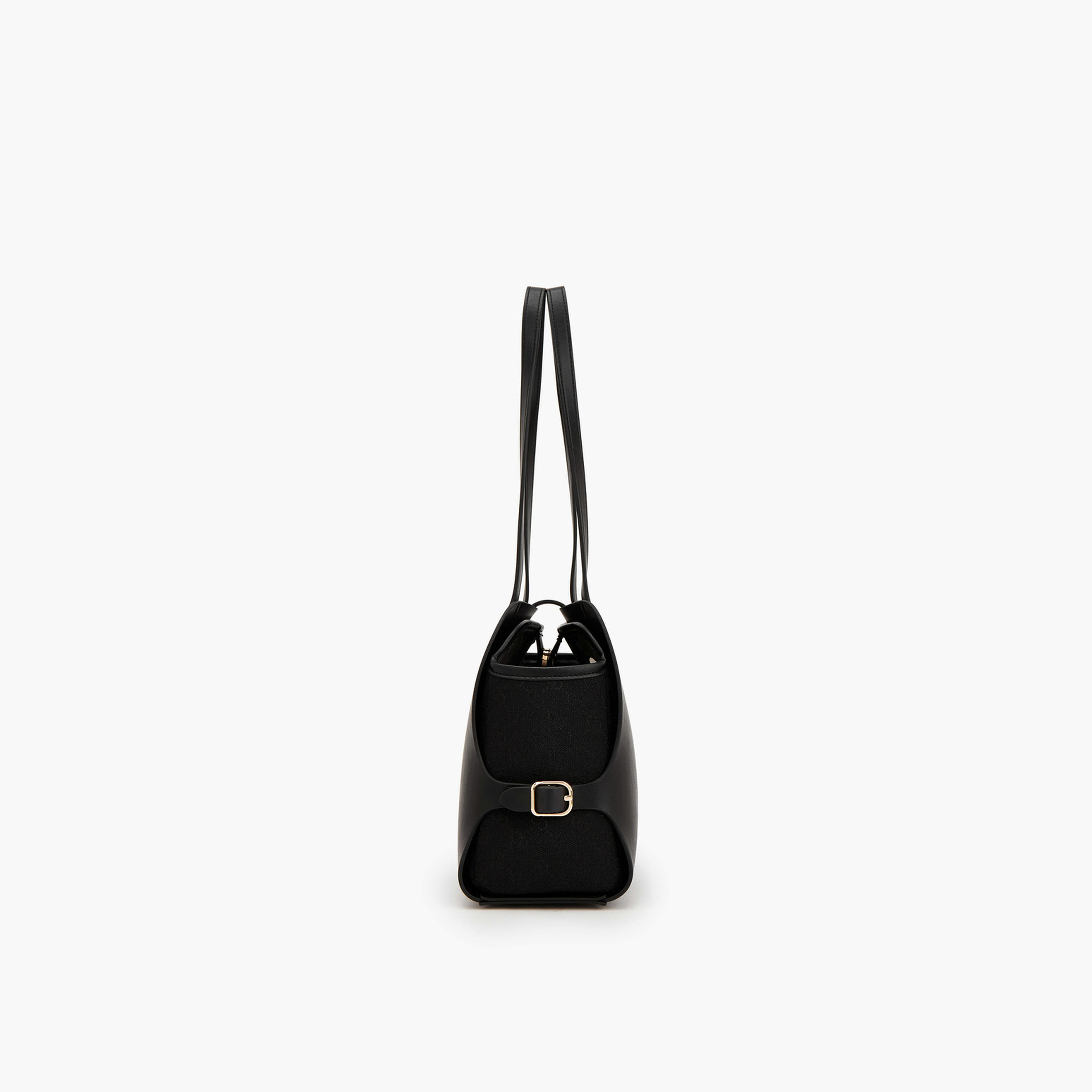 Celeste Monogram Textured Shoulder Bag with Double Handle-women-bagsandwallets-handbags-image-5