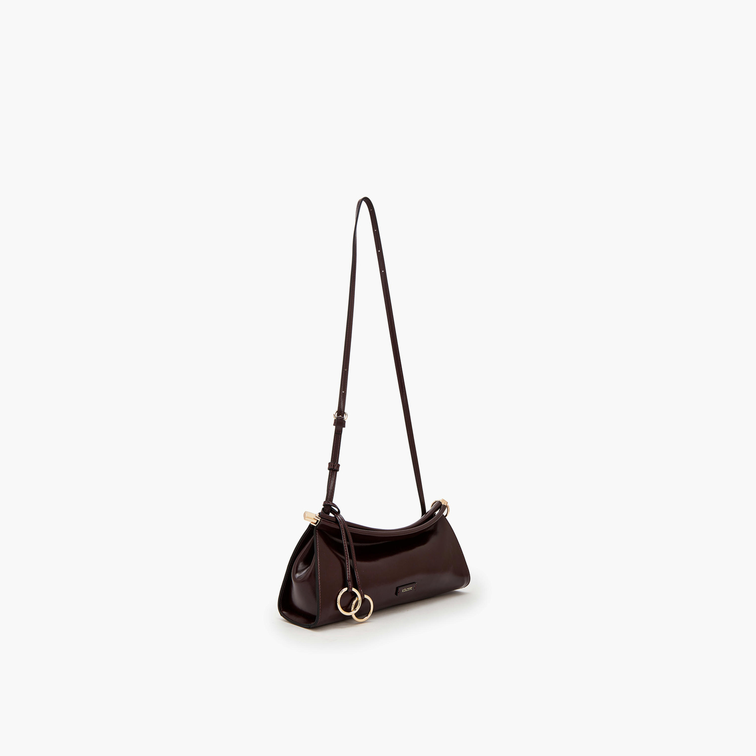 Celeste Solid Crossbody Bag with Metallic Accent-women-bagsandwallets-handbags-image-3