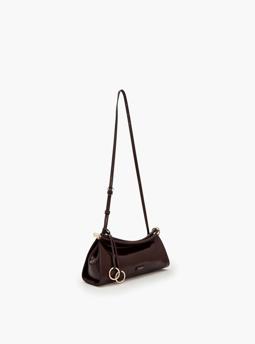 Celeste Solid Crossbody Bag with Metallic Accent-women-bagsandwallets-handbags-image-3