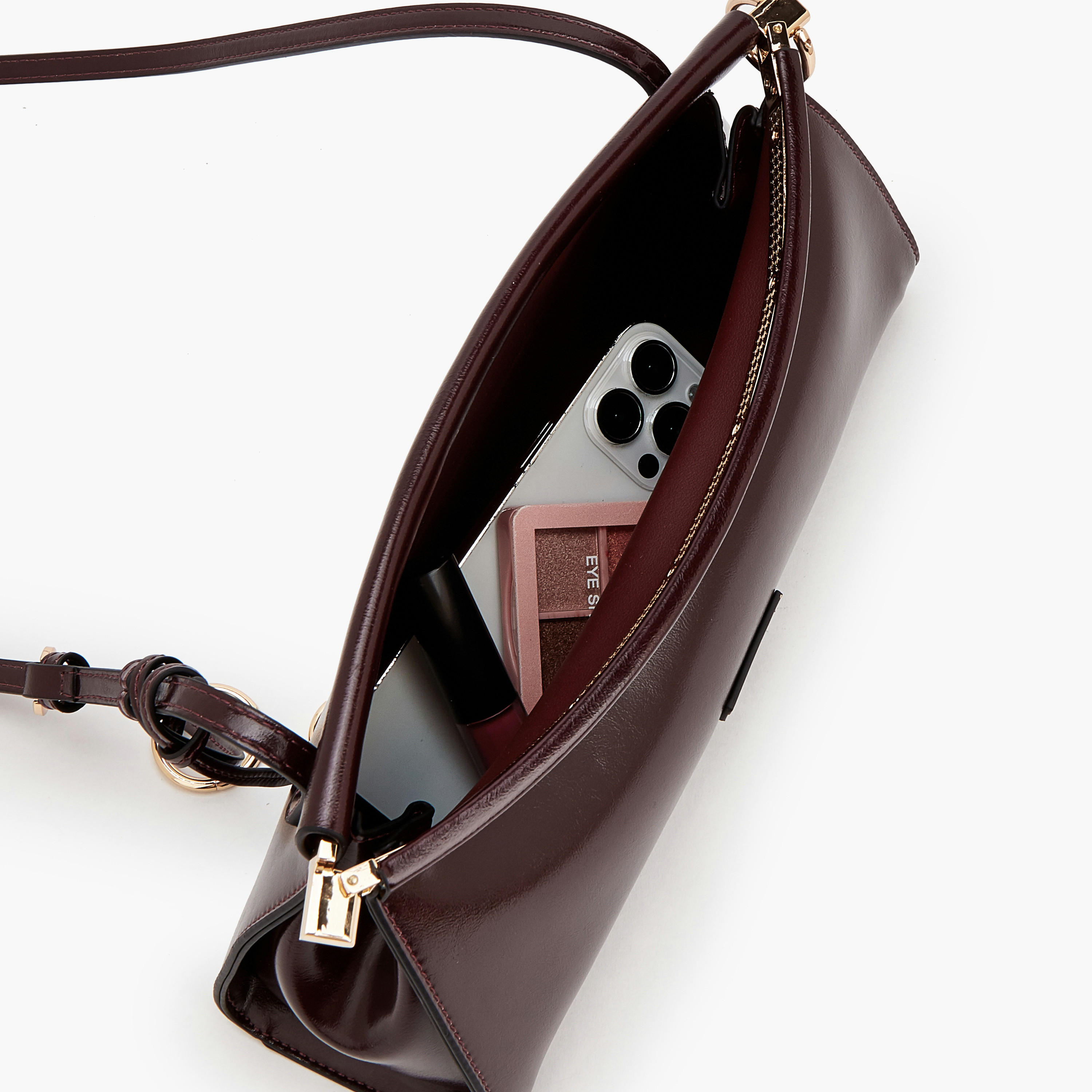 Celeste Solid Crossbody Bag with Metallic Accent-women-bagsandwallets-handbags-image-7