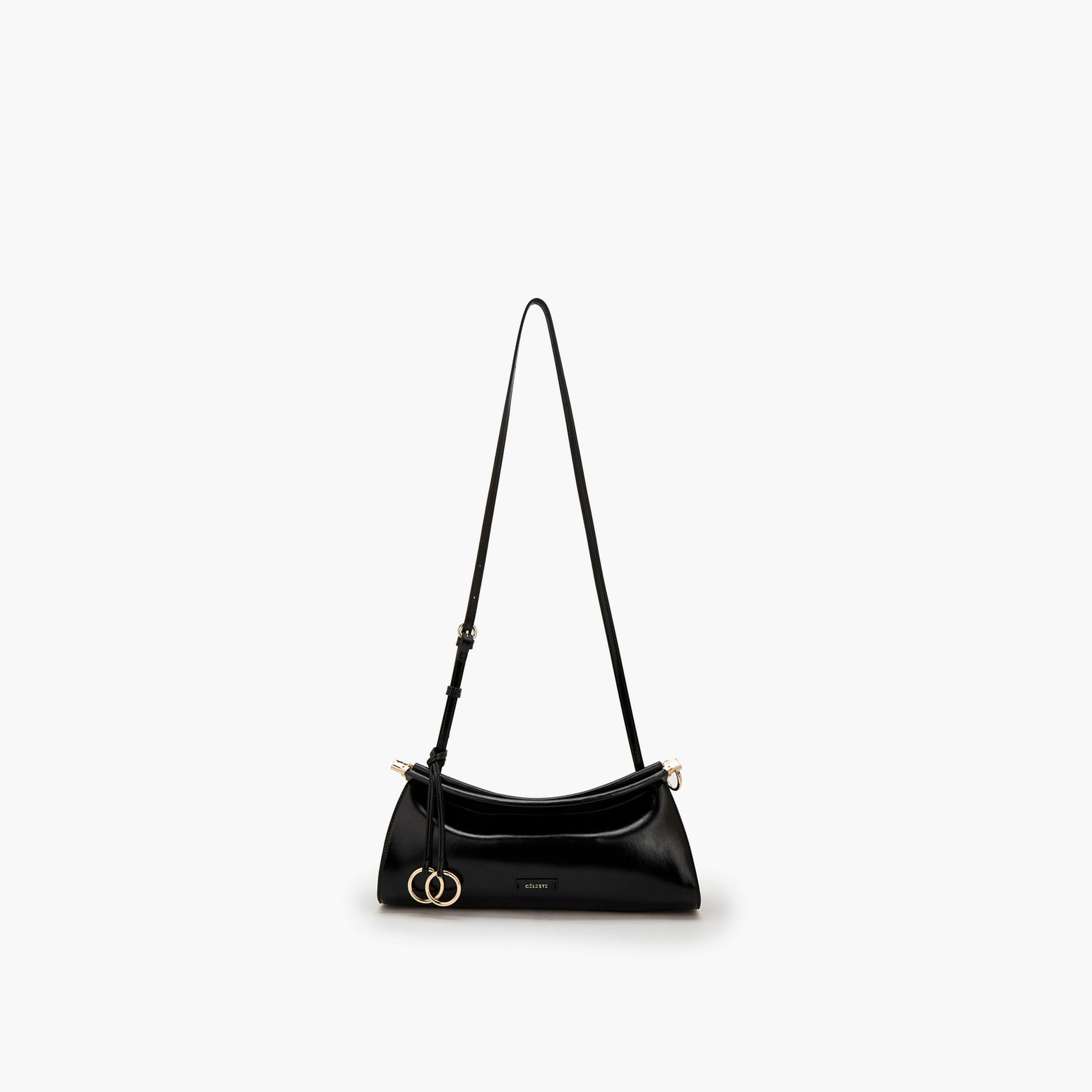 Celeste Solid Crossbody Bag with Metallic Accent-women-bagsandwallets-handbags-image-1