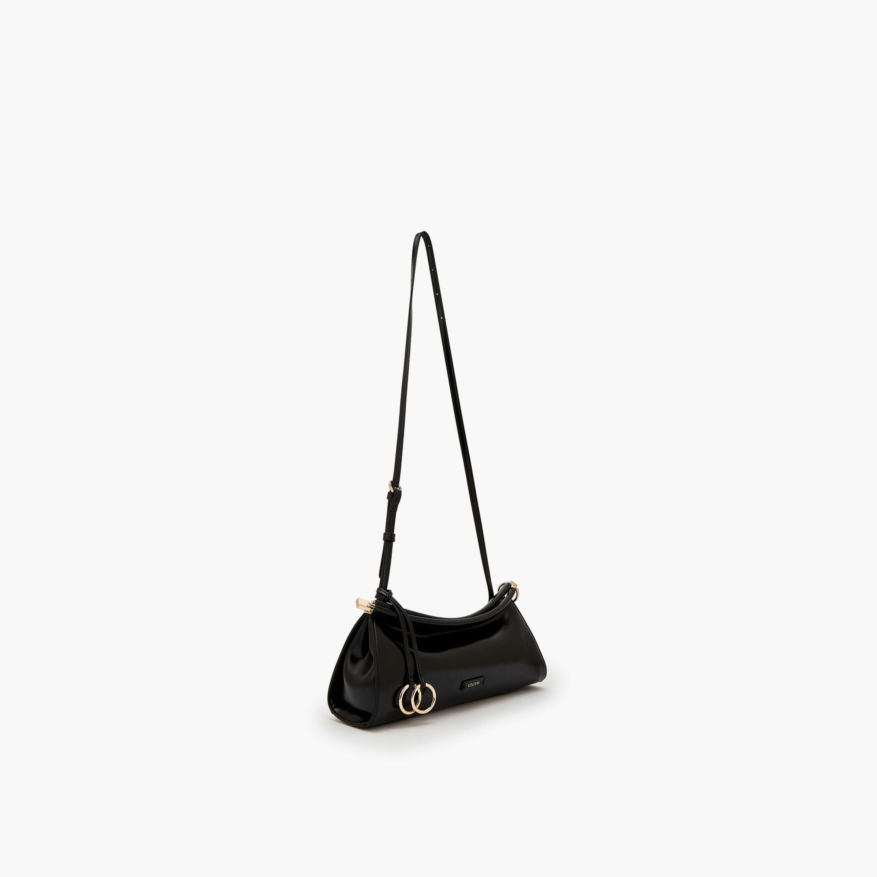 Celeste Solid Crossbody Bag with Metallic Accent-women-bagsandwallets-handbags-image-3