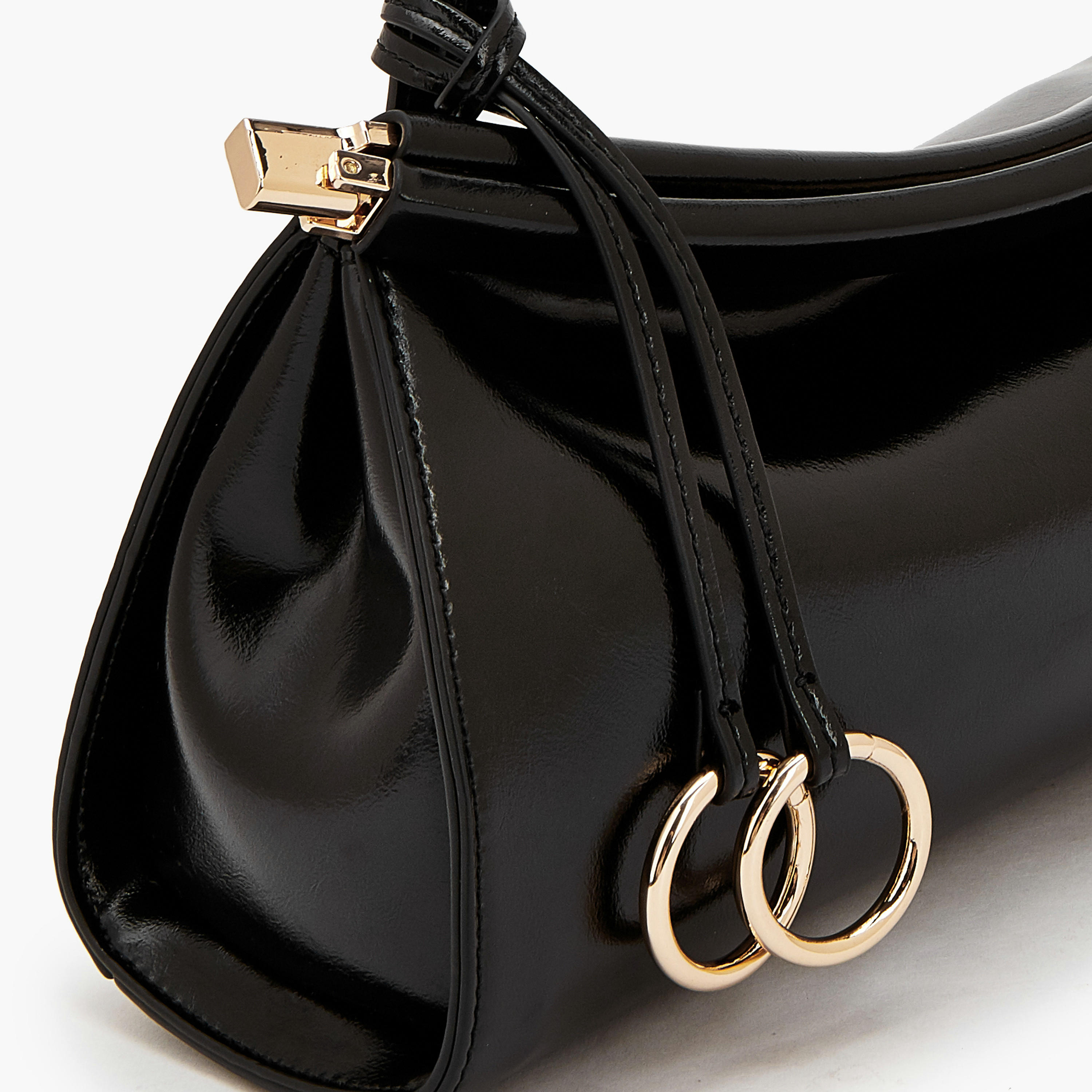 Celeste Solid Crossbody Bag with Metallic Accent-women-bagsandwallets-handbags-image-4
