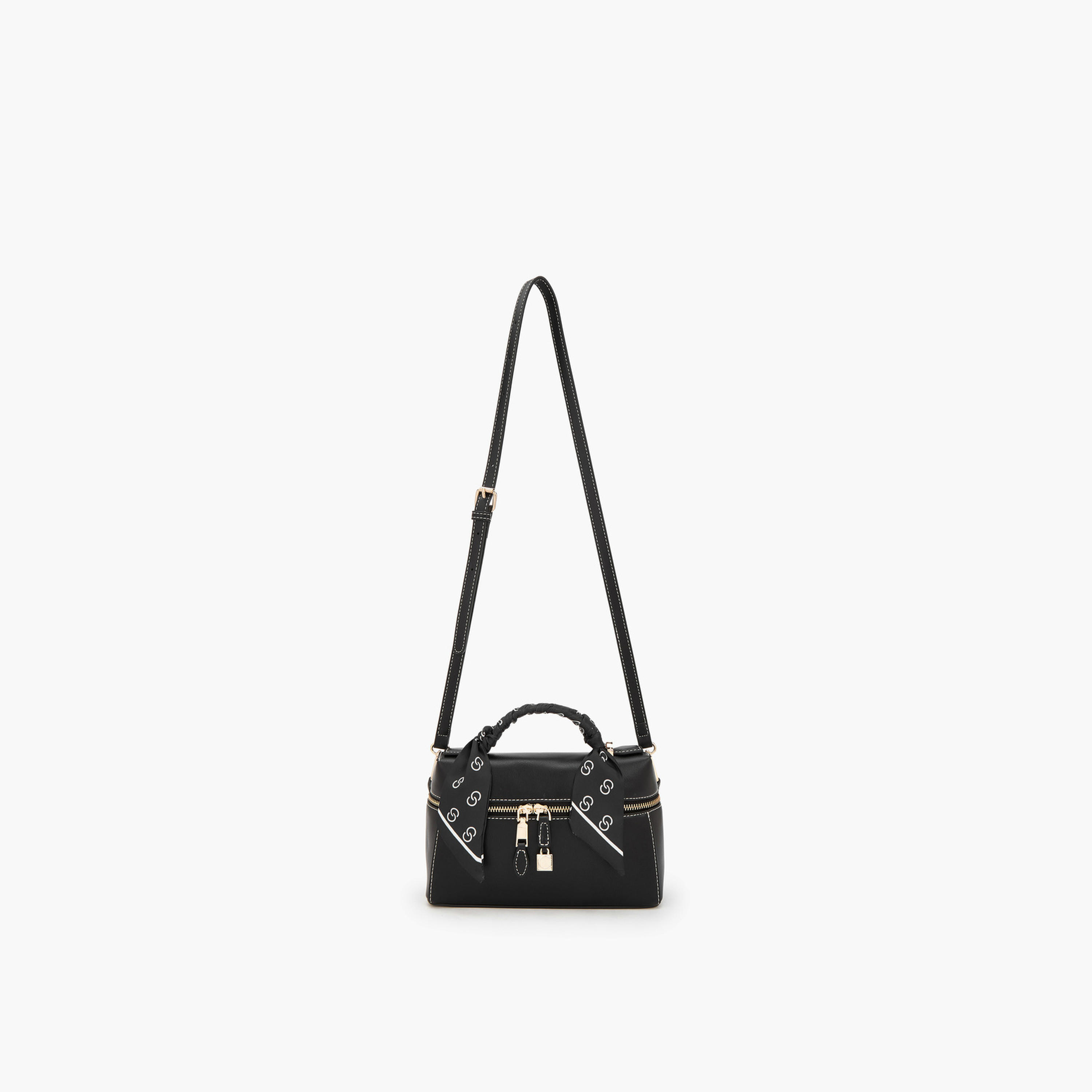 شنطة كروسبودي سادة بتفاصيل وشاح من سيليست-women-bagsandwallets-handbags-image-2