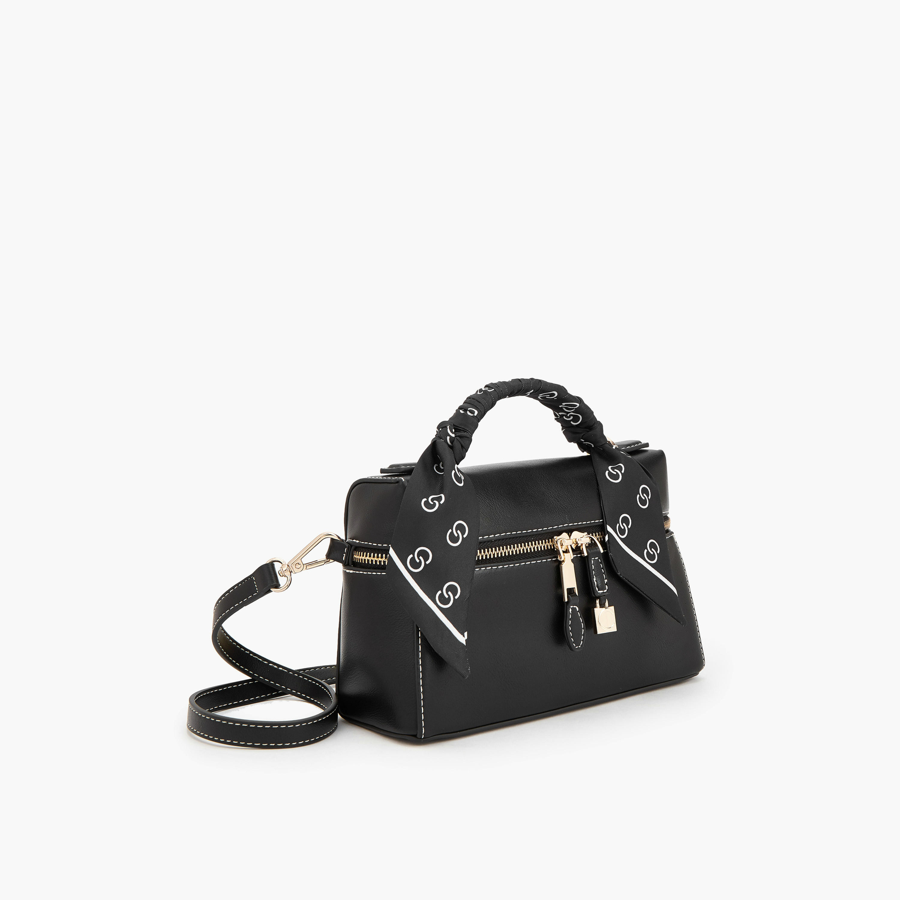 شنطة كروسبودي سادة بتفاصيل وشاح من سيليست-women-bagsandwallets-handbags-image-3