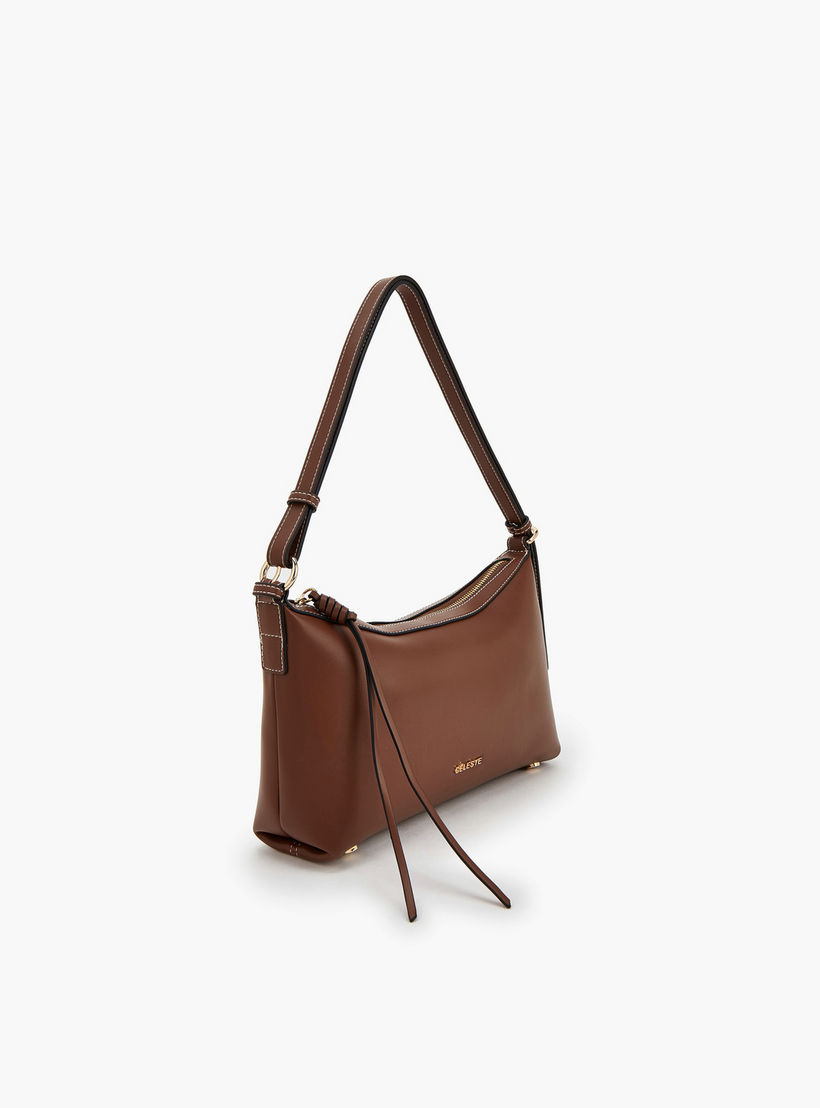 Celeste Solid Shoulder Bag with Adjustable Strap-women-bagsandwallets-handbags-image-3