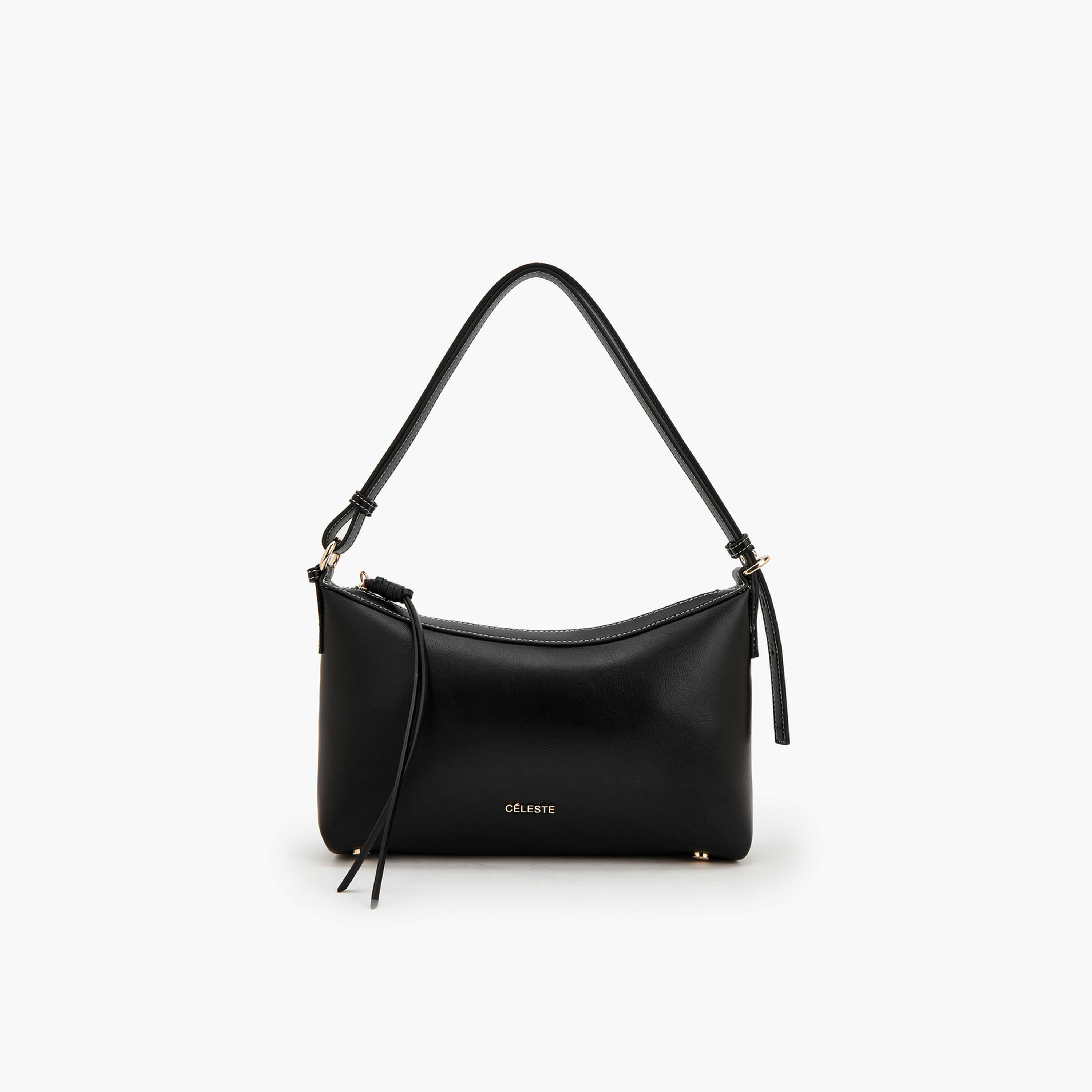 Celeste Solid Shoulder Bag with Adjustable Strap-women-bagsandwallets-handbags-image-1